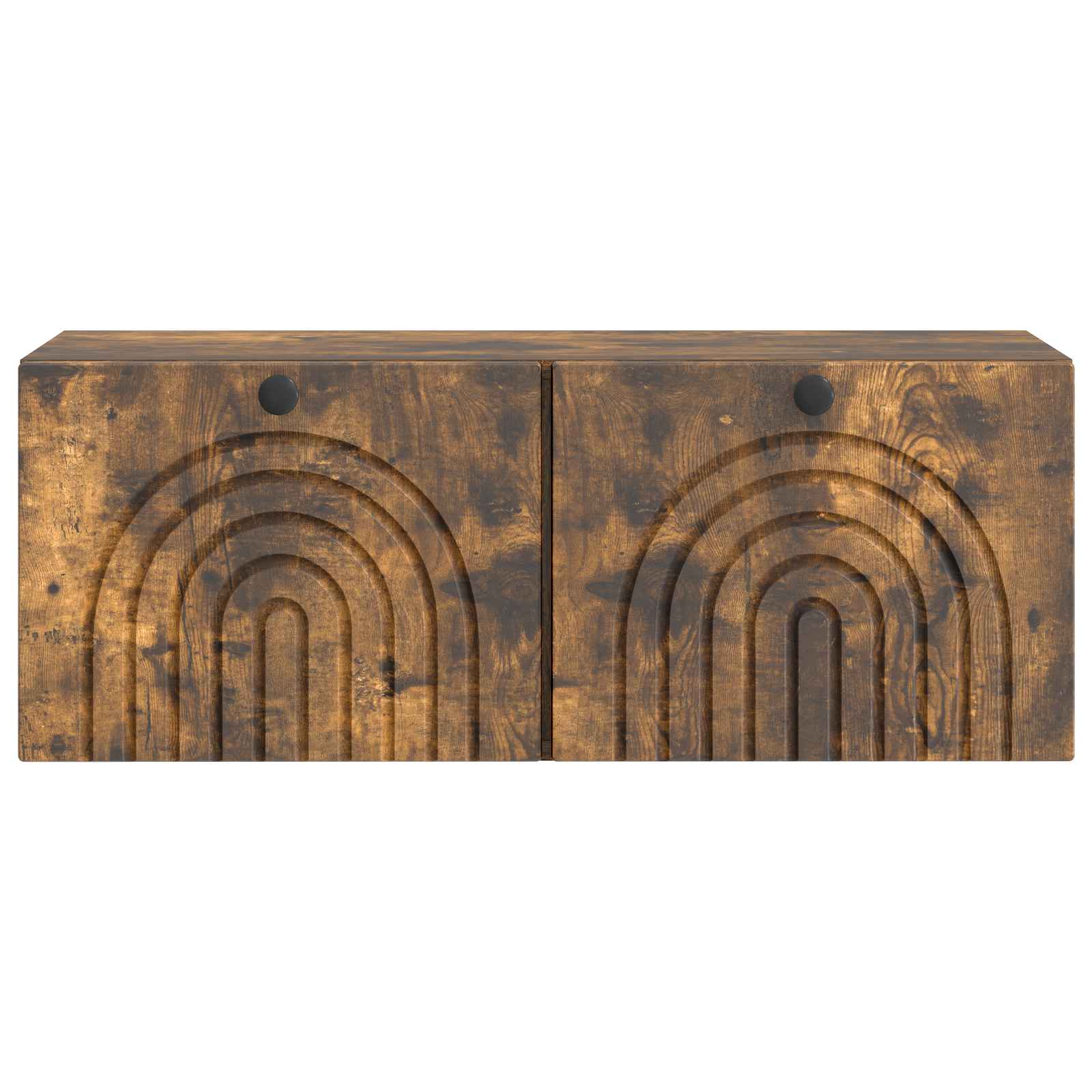 Meuble TV mural Chêne fumé 78,5 x 31 x 30 cm Bois d'ingénierie - XIOS