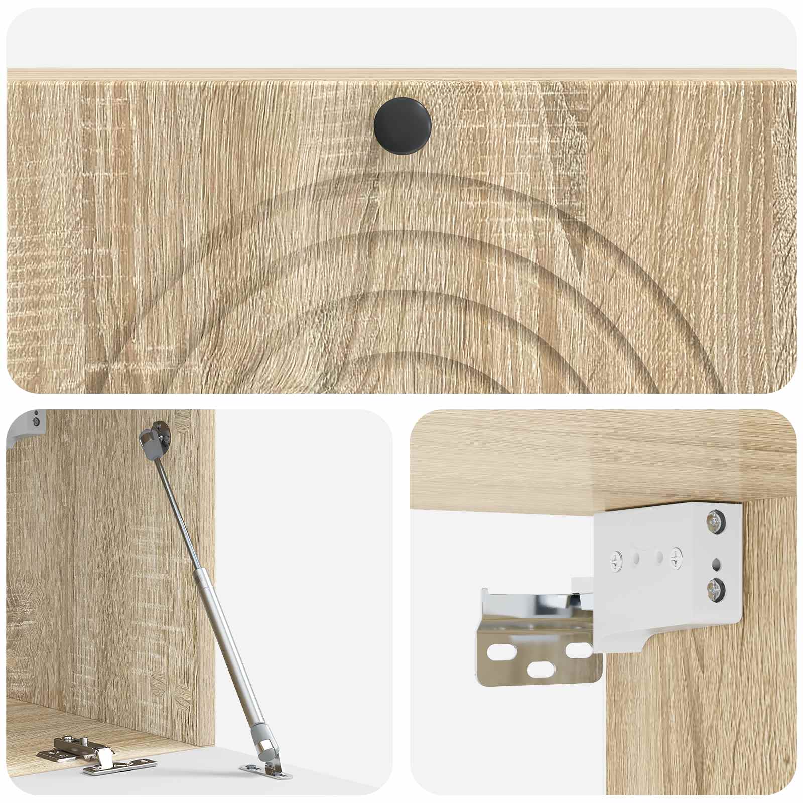 Meuble TV mural Chêne Sonoma 98 x 31 x 30 cm Bois d'ingénierie - XIOS