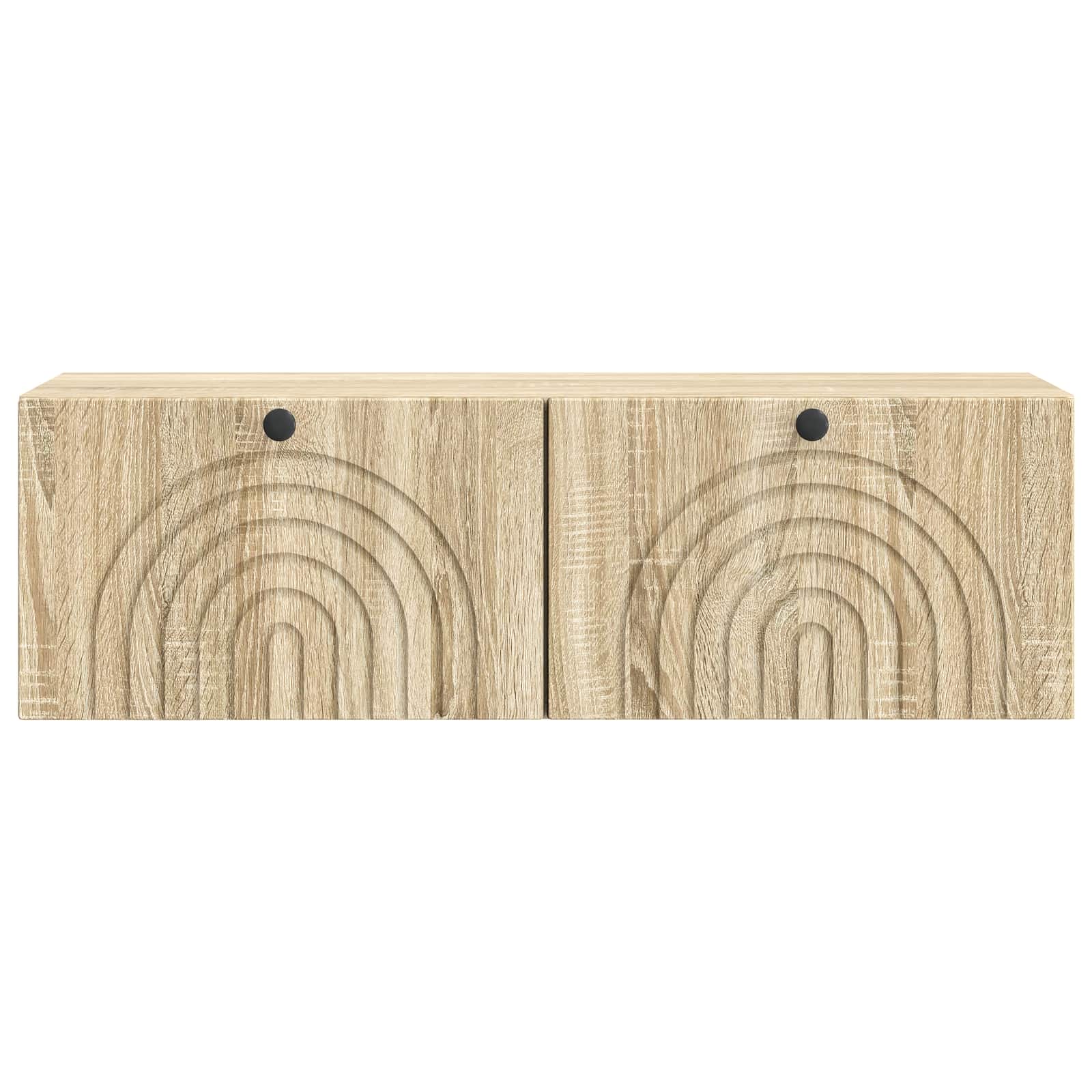 Meuble TV mural Chêne Sonoma 98 x 31 x 30 cm Bois d'ingénierie - XIOS