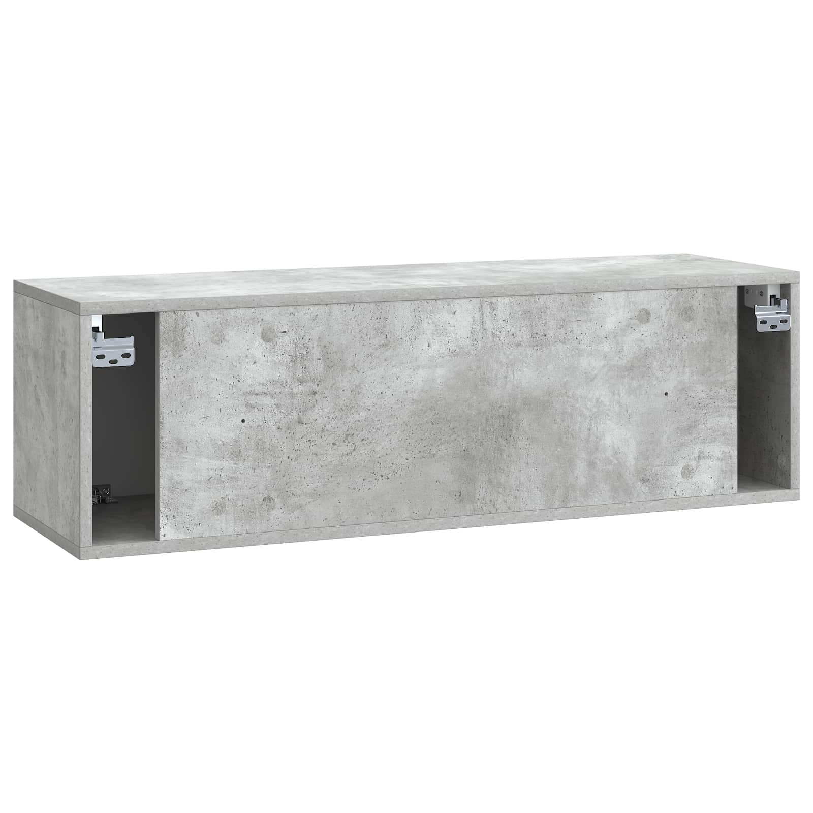Meuble TV mural Gris béton 98 x 31 x 30 cm Bois d'ingénierie - XIOS