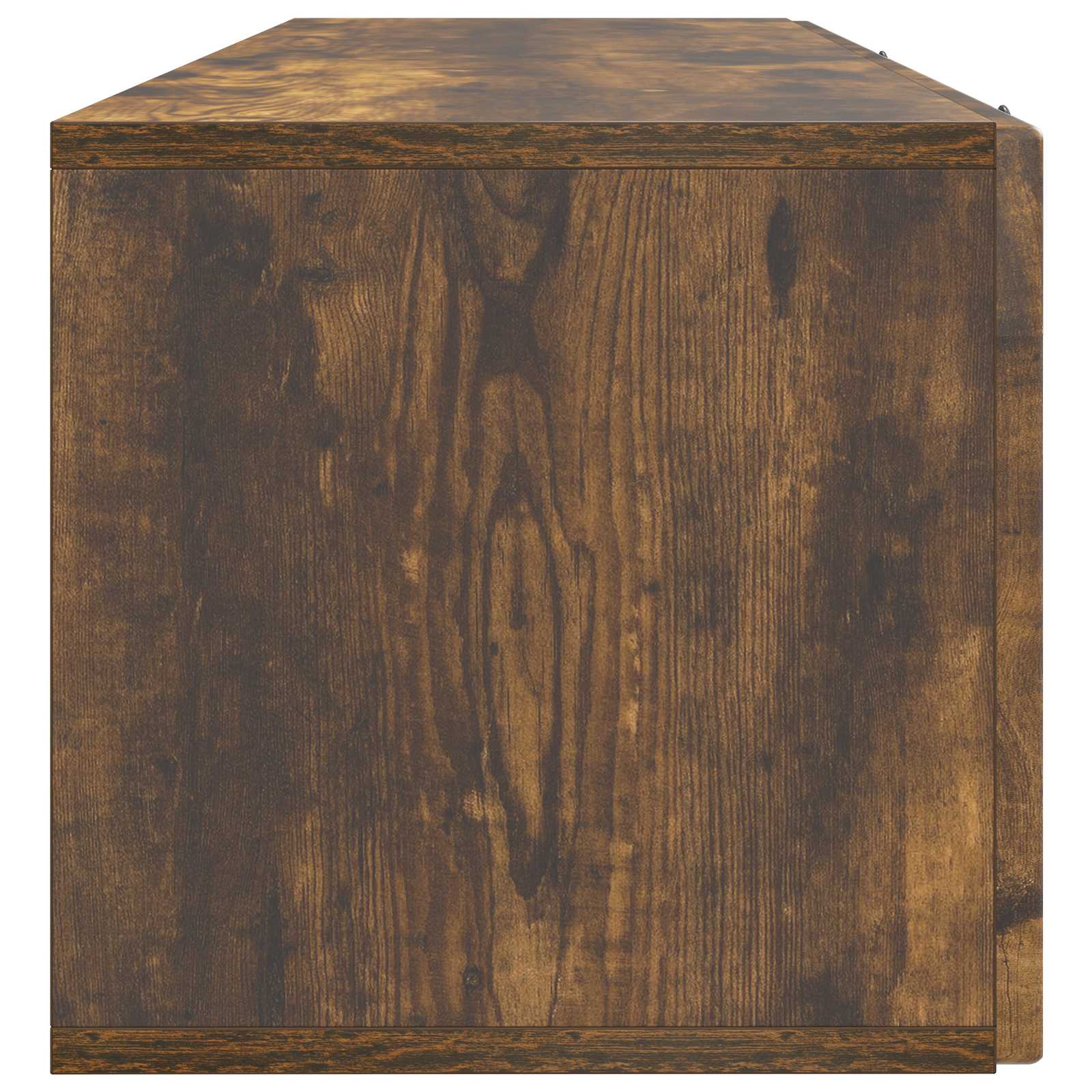 Meuble TV mural Chêne fumé 98 x 31 x 30 cm Bois d'ingénierie - XIOS
