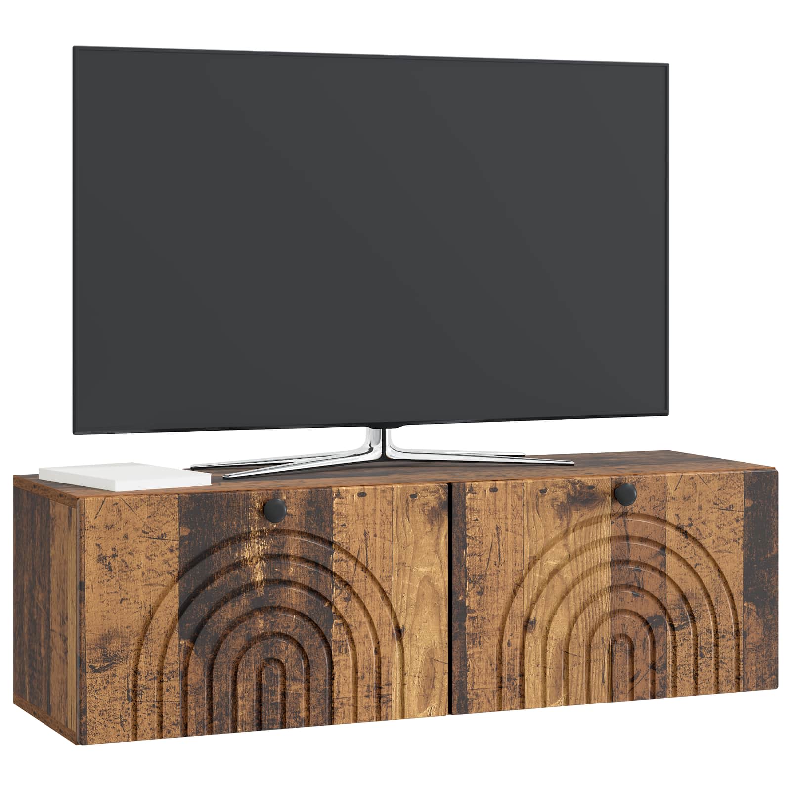 Meuble TV mural Bois ancien 98 x 31 x 30 cm Bois d'ingénierie - XIOS