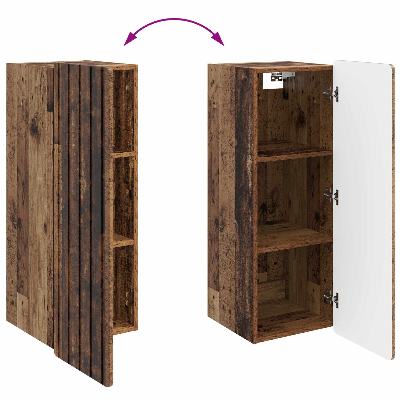 Armoire Murale Bois ancien 33 x 34,5 x 94 cm Bois d'ingénierie - XIOS
