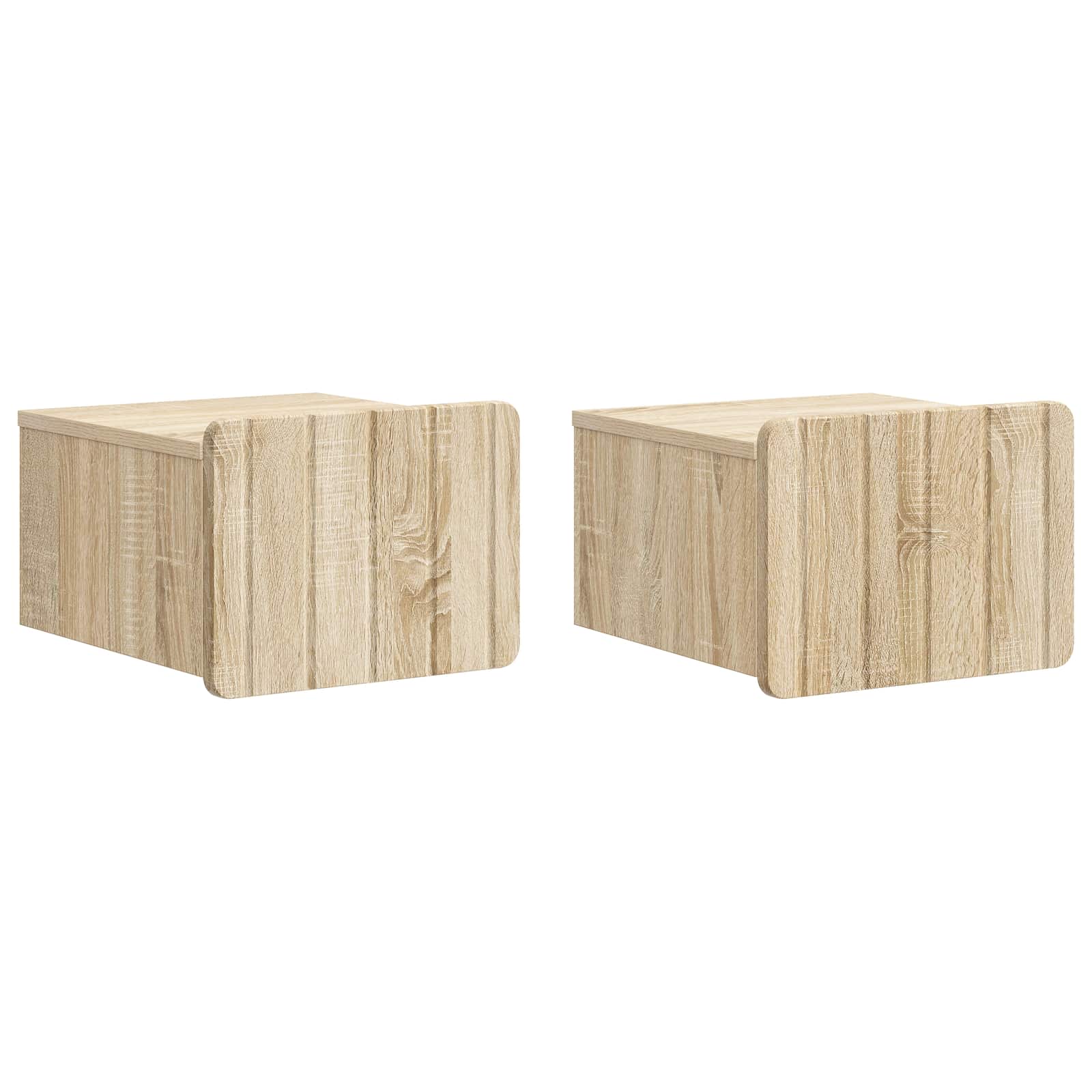 Cabinet de chevet mural 2 pcs Chêne Sonoma 33 x 34,5 x 24 cm - XIOS