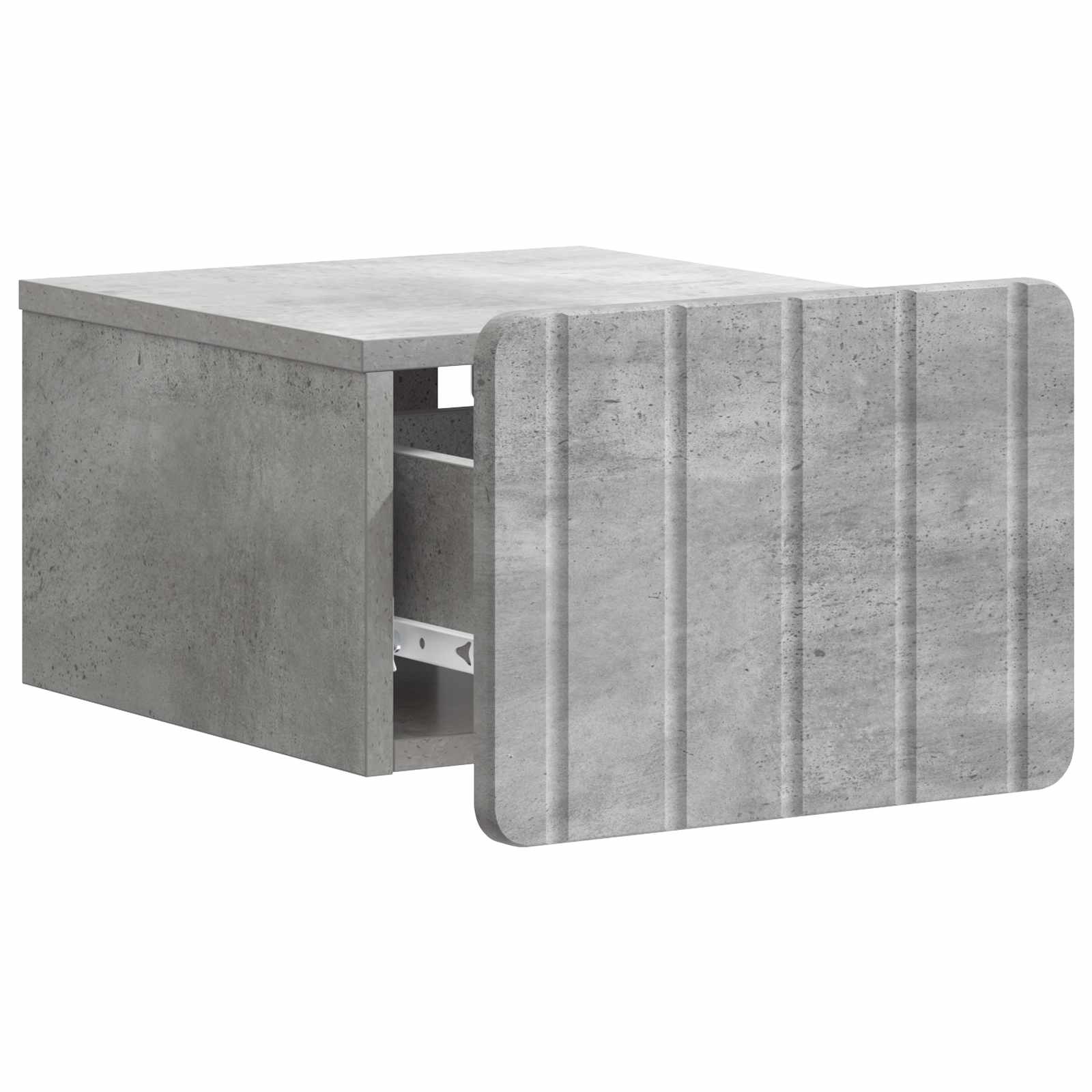 Cabinet de chevet mural 2 pcs Gris béton 33 x 34,5 x 24 cm - XIOS