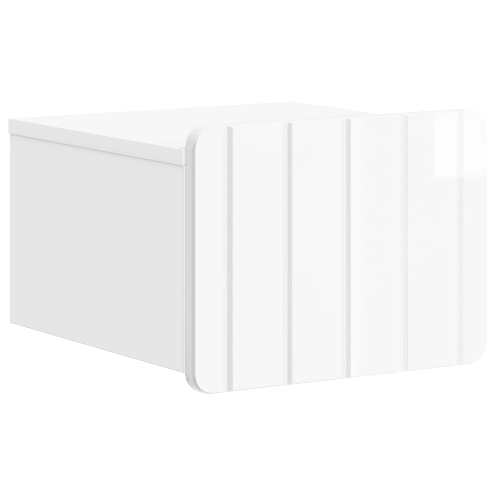 Cabinet de chevet mural 2 pcs Blanc brillant 33 x 34,5 x 24 cm - XIOS