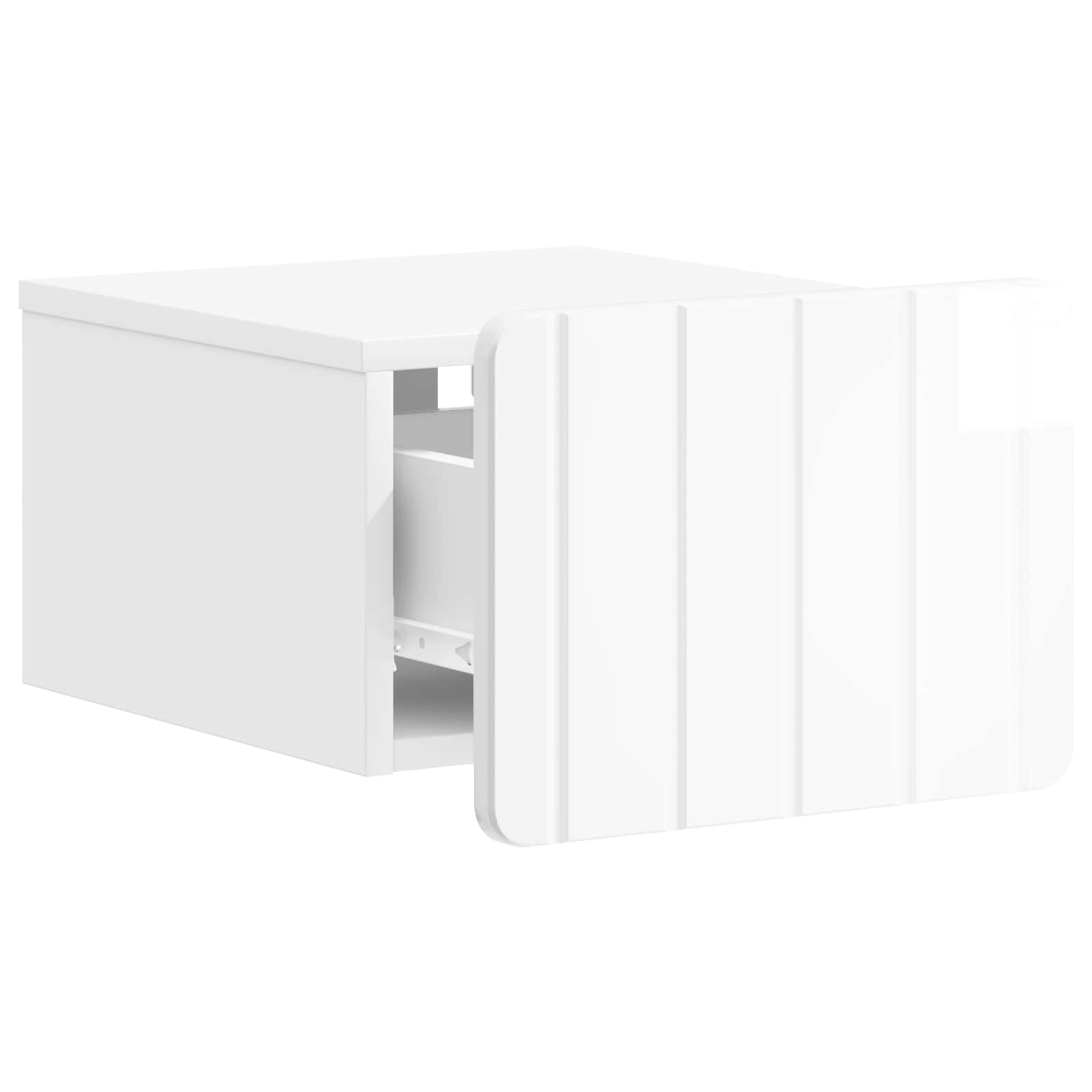 Cabinet de chevet mural 2 pcs Blanc brillant 33 x 34,5 x 24 cm - XIOS