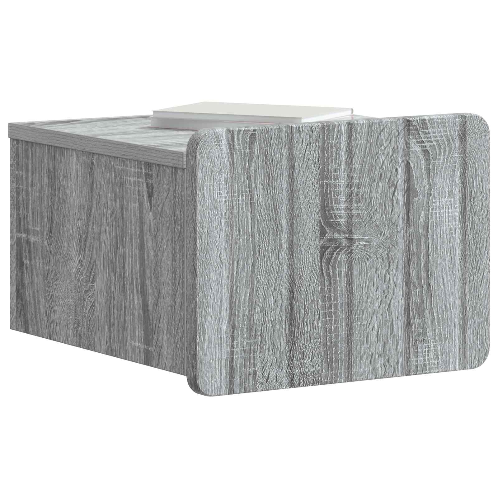Cabinet de chevet mural 2 pcs Sonoma gris 33 x 34,5 x 24 cm - XIOS