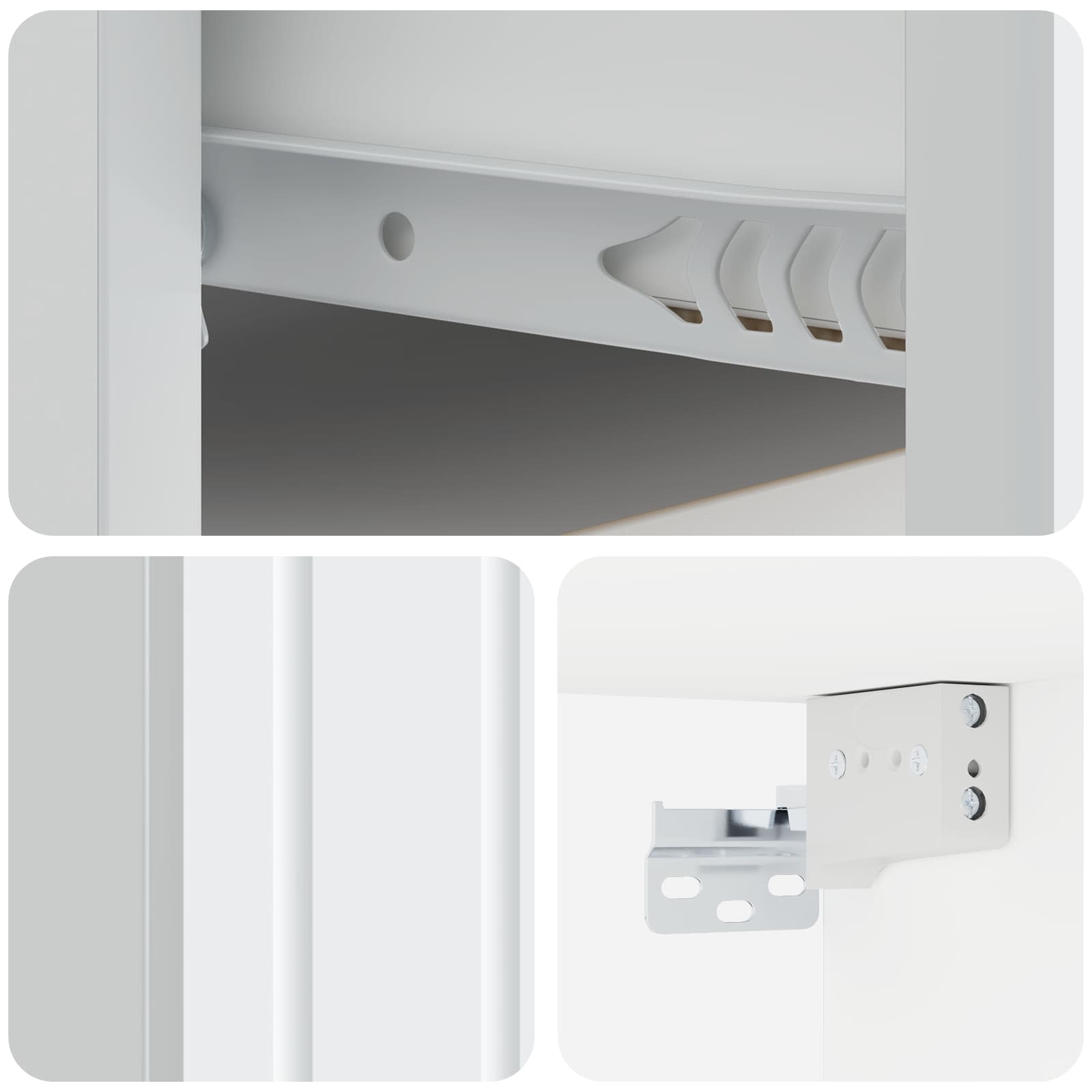 Cabinet de chevet mural 2 pcs Blanc 49 x 34,5 x 24 cm - XIOS