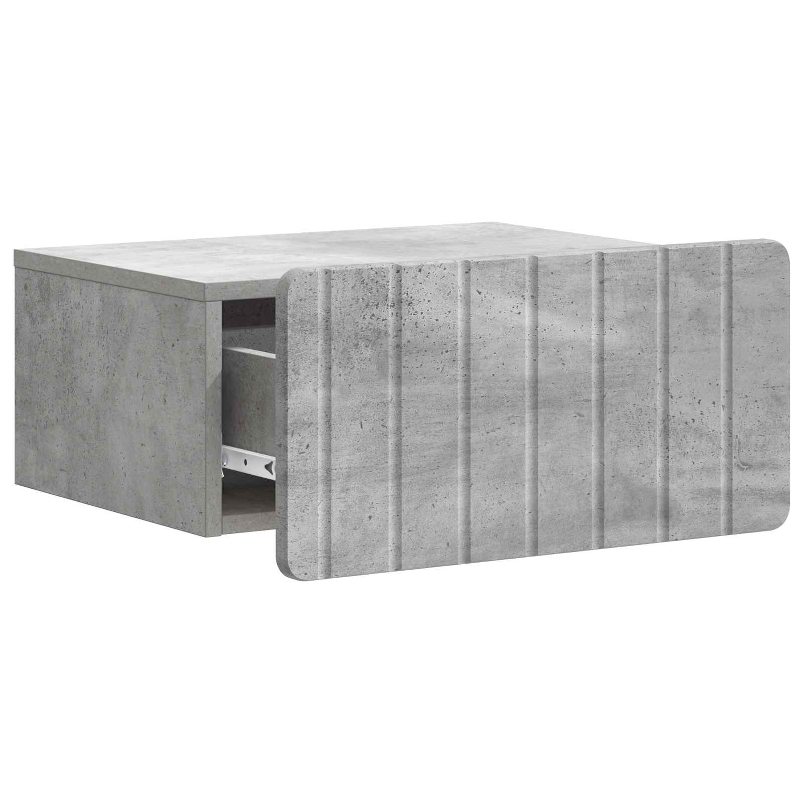 Cabinet de chevet mural 2 pcs Gris béton 49 x 34,5 x 24 cm - XIOS