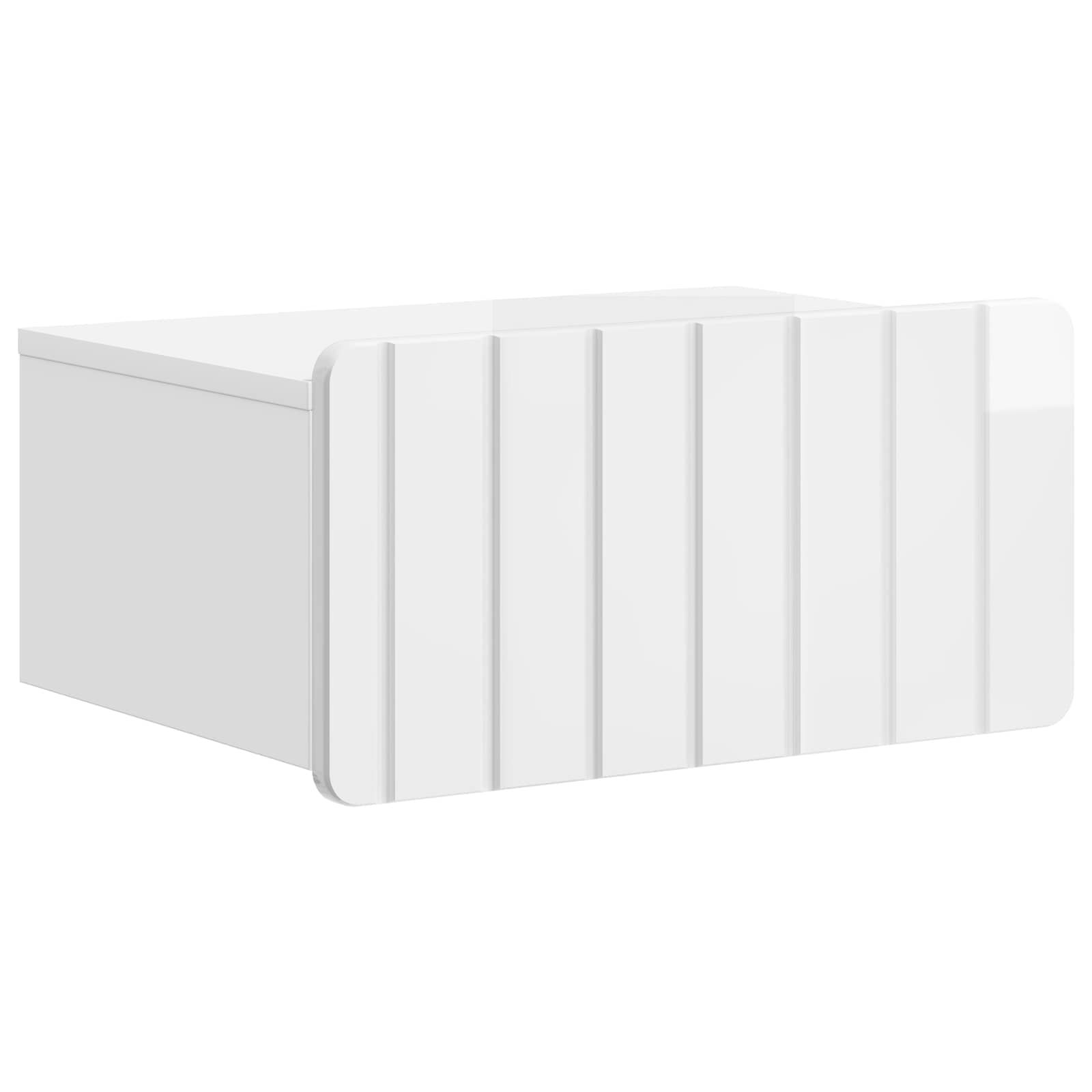 Cabinet de chevet mural 2 pcs Blanc brillant 49 x 34,5 x 24 cm - XIOS