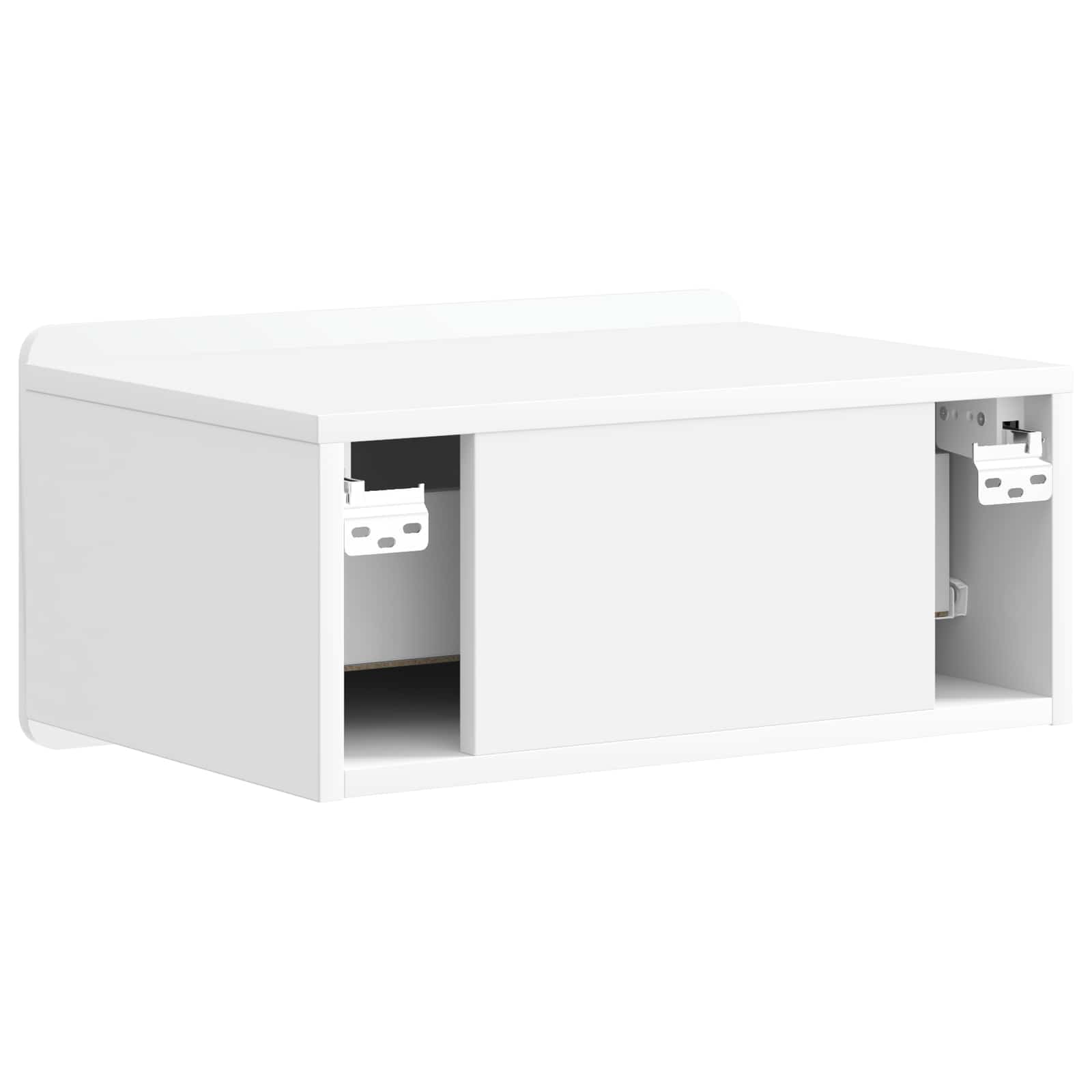 Cabinet de chevet mural 2 pcs Blanc brillant 49 x 34,5 x 24 cm - XIOS