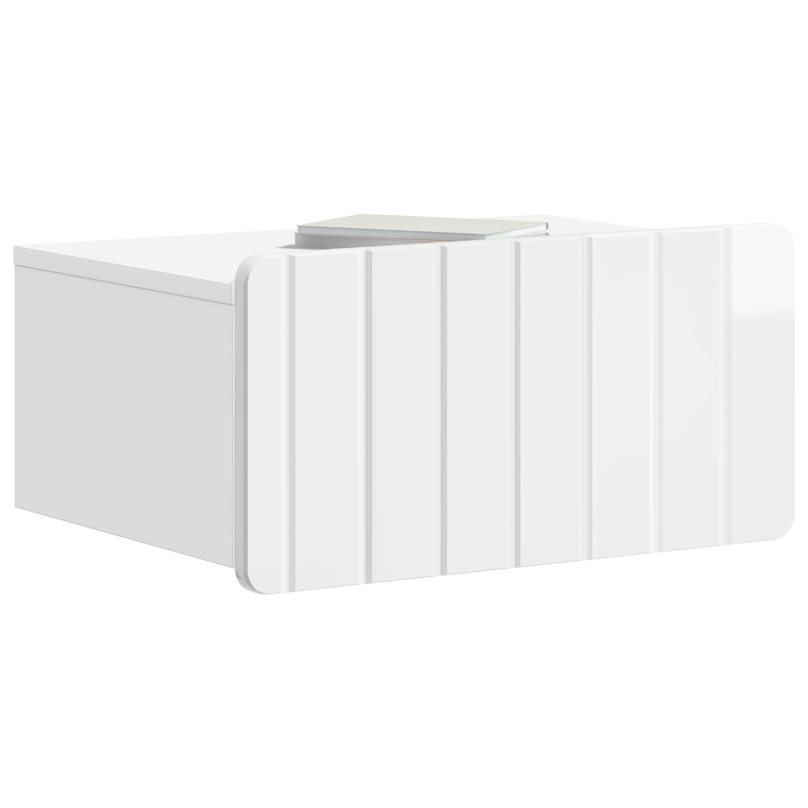 Cabinet de chevet mural 2 pcs Blanc brillant 49 x 34,5 x 24 cm - XIOS