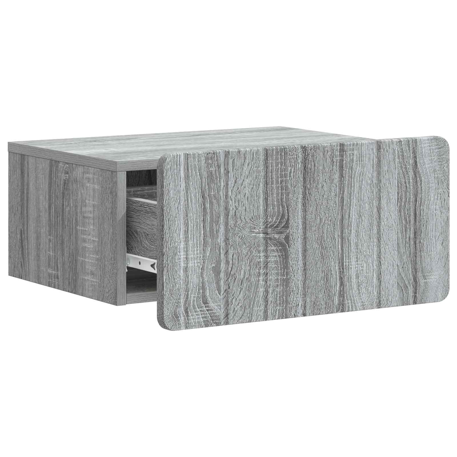 Cabinet de chevet mural 2 pcs Sonoma gris 49 x 34,5 x 24 cm - XIOS