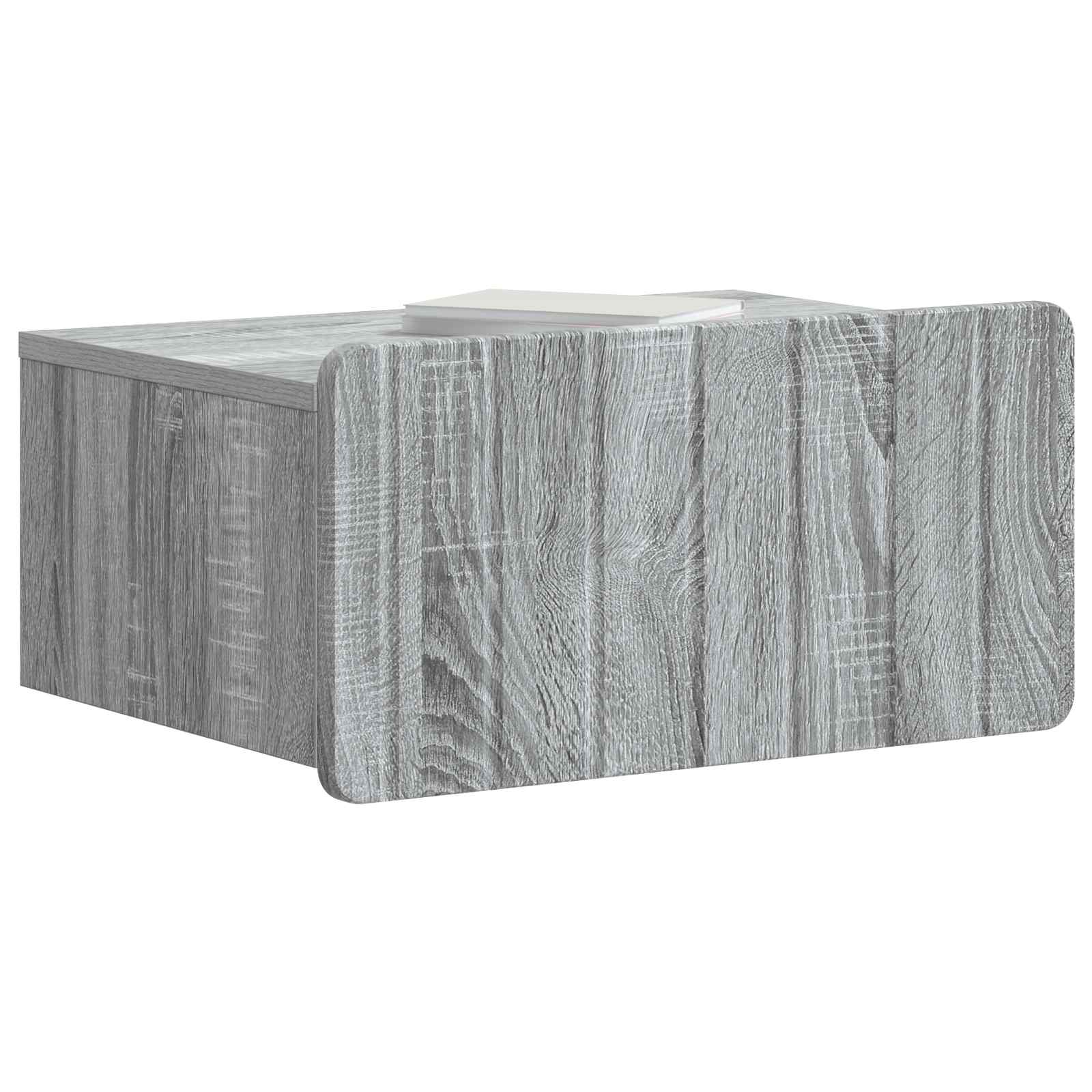 Cabinet de chevet mural 2 pcs Sonoma gris 49 x 34,5 x 24 cm - XIOS