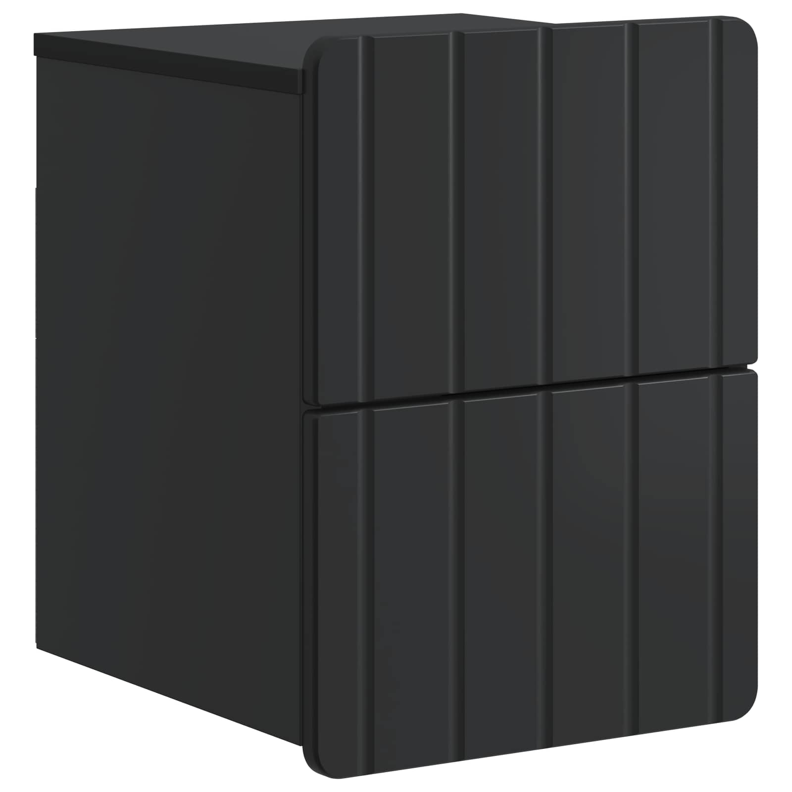 Cabinet de chevet mural 2 pcs Noir 33 x 34,5 x 43 cm - XIOS