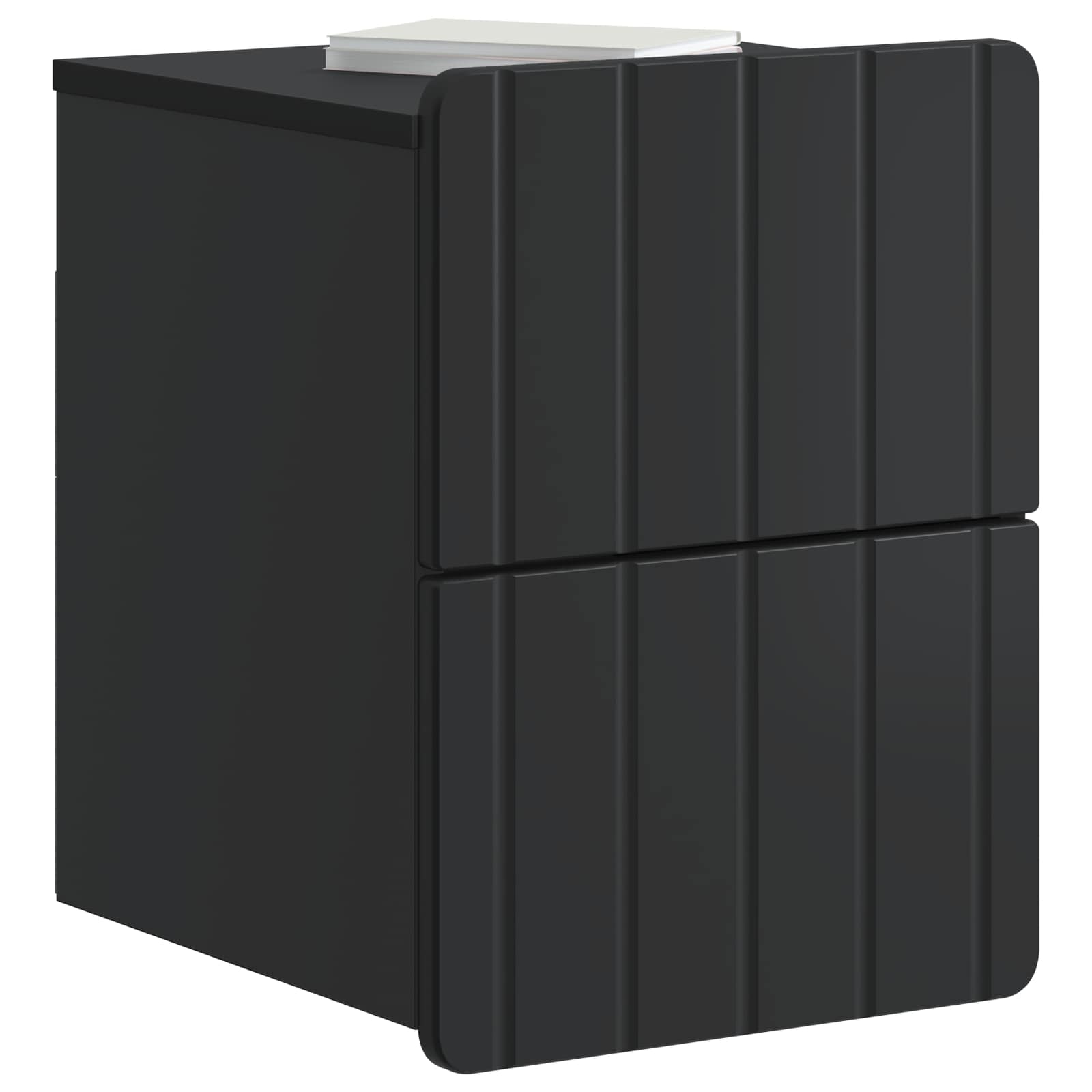 Cabinet de chevet mural 2 pcs Noir 33 x 34,5 x 43 cm - XIOS