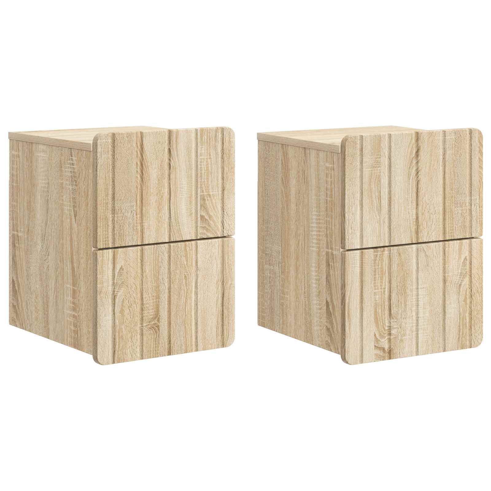 Cabinet de chevet mural 2 pcs Chêne Sonoma 33 x 34,5 x 43 cm - XIOS