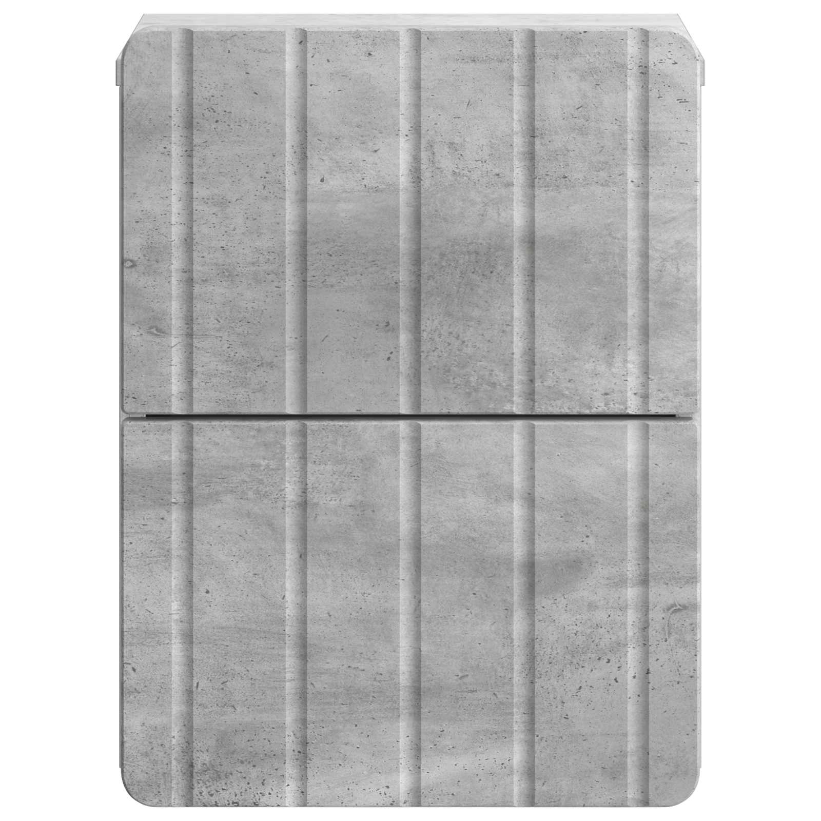 Cabinet de chevet mural 2 pcs Gris béton 33 x 34,5 x 43 cm - XIOS