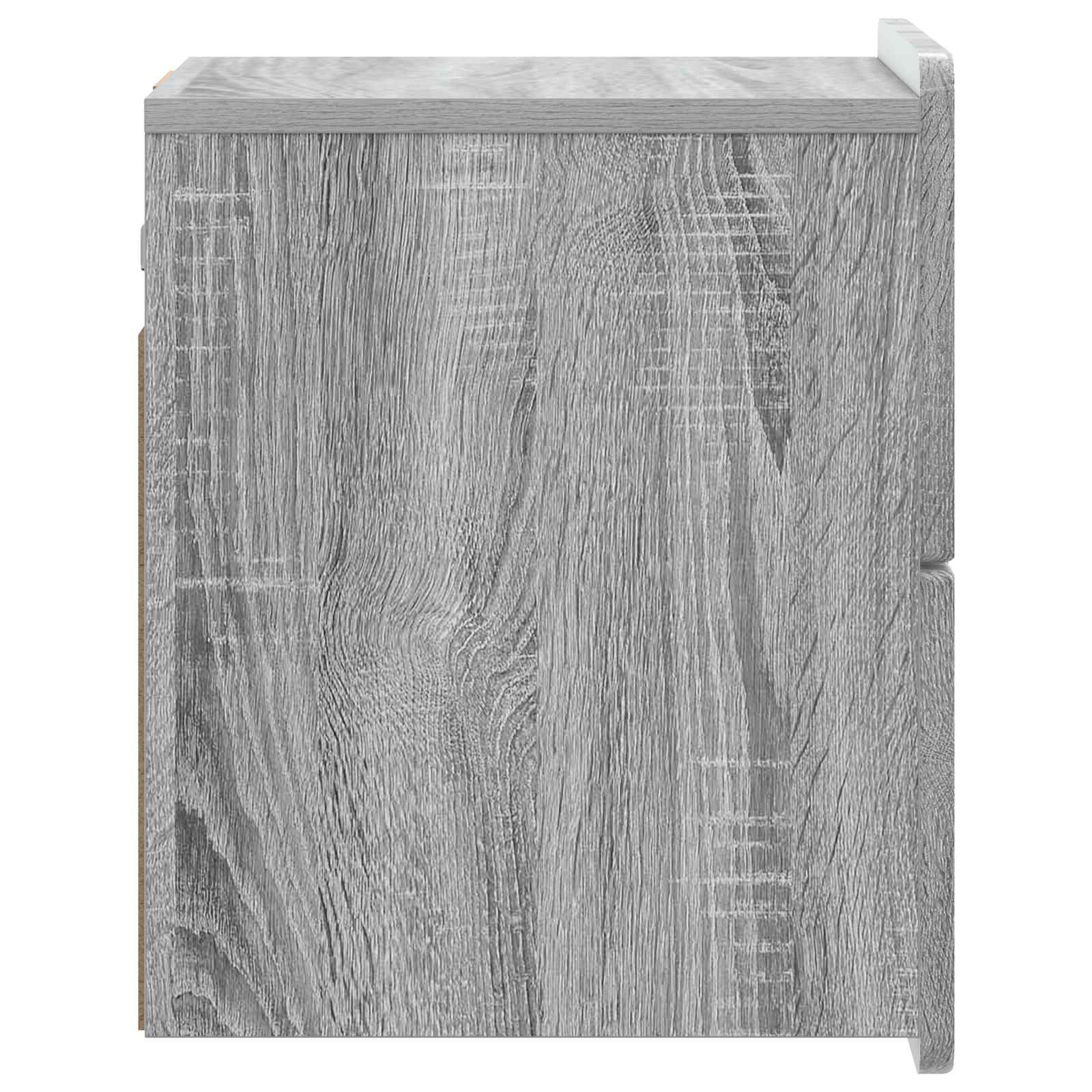 Cabinet de chevet mural 2 pcs Sonoma gris 33 x 34,5 x 43 cm - XIOS