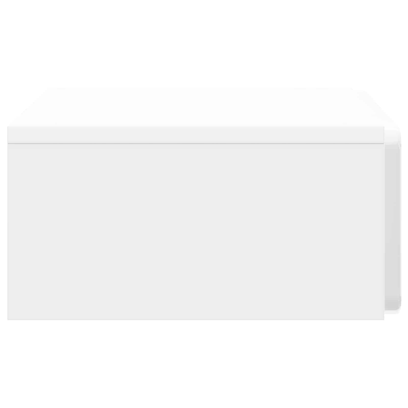 Table d'appoint murale Blanc brillant 59 x 34,5 x 17 cm
