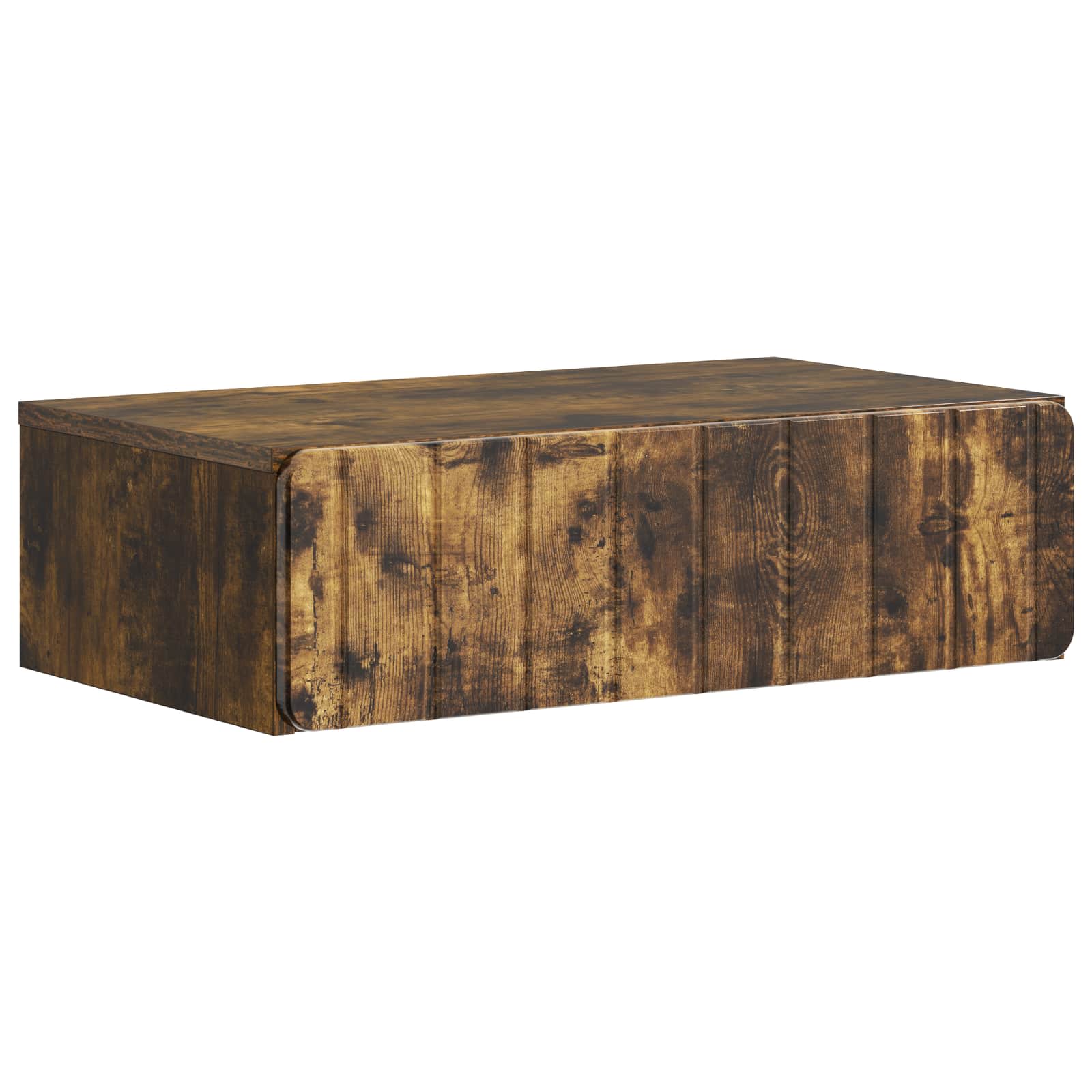 Table d'appoint murale Chêne fumé 59 x 34,5 x 17 cm - XIOS