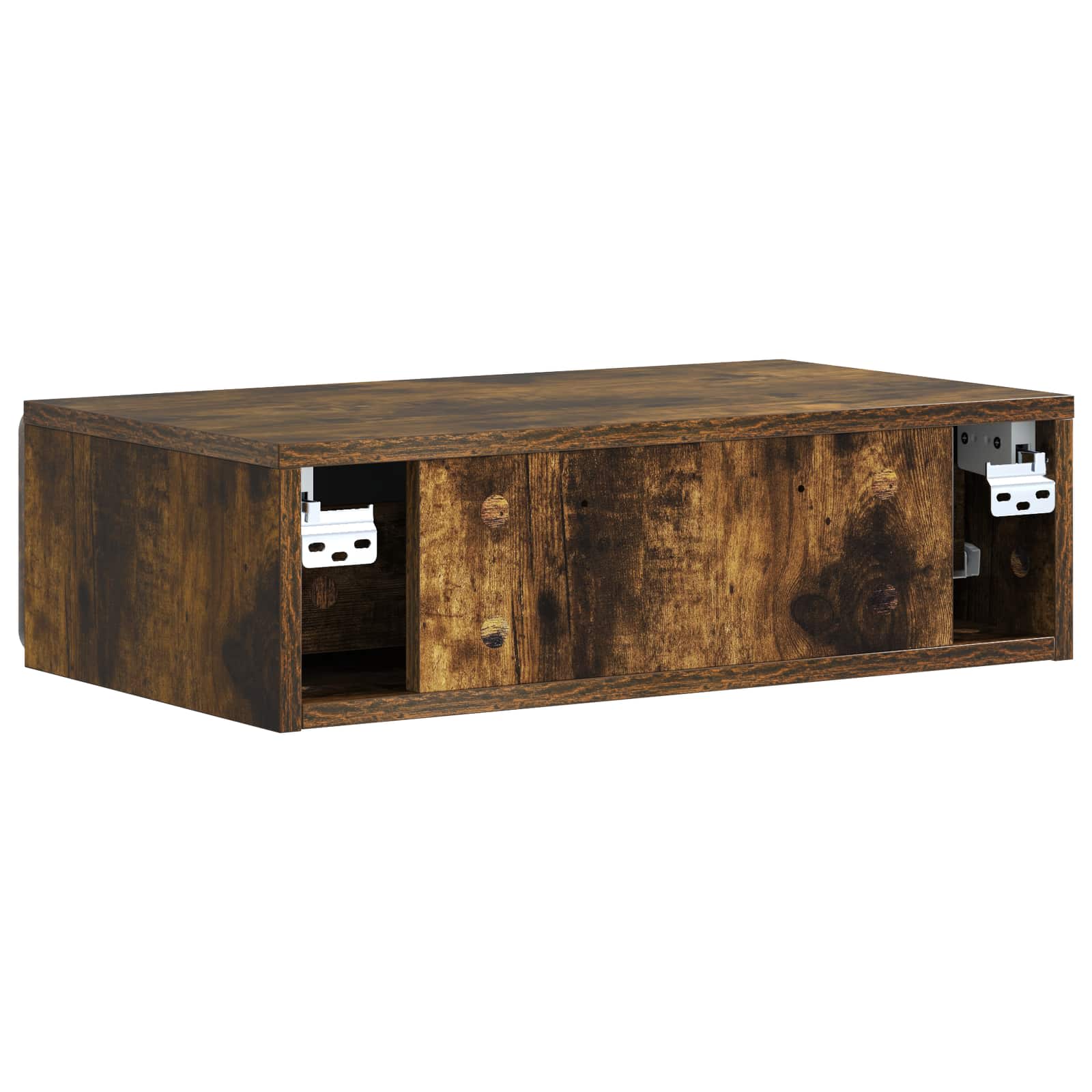 Table d'appoint murale Chêne fumé 59 x 34,5 x 17 cm - XIOS
