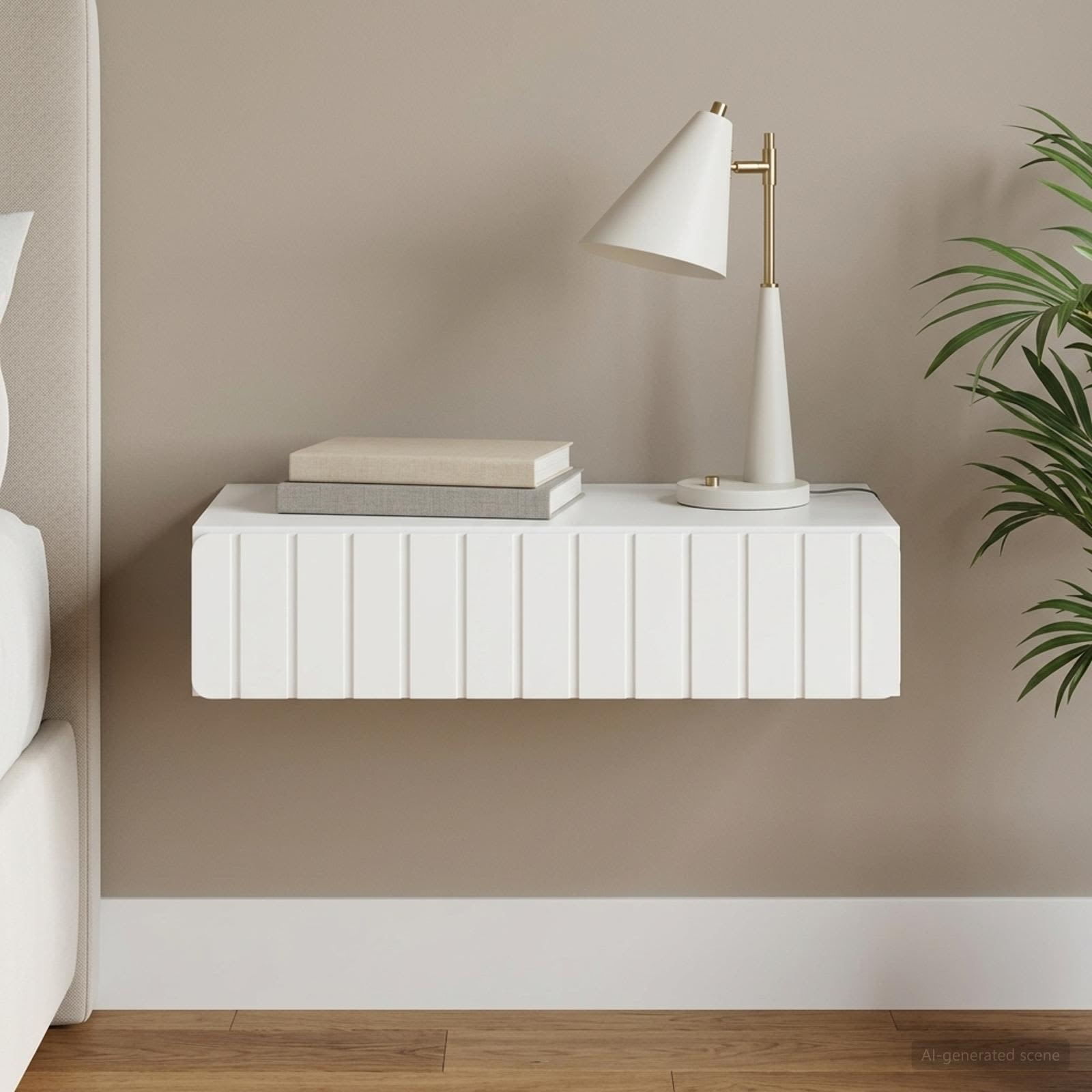 Table d'appoint murale Blanc 87,5 x 34,5 x 17 cm - XIOS