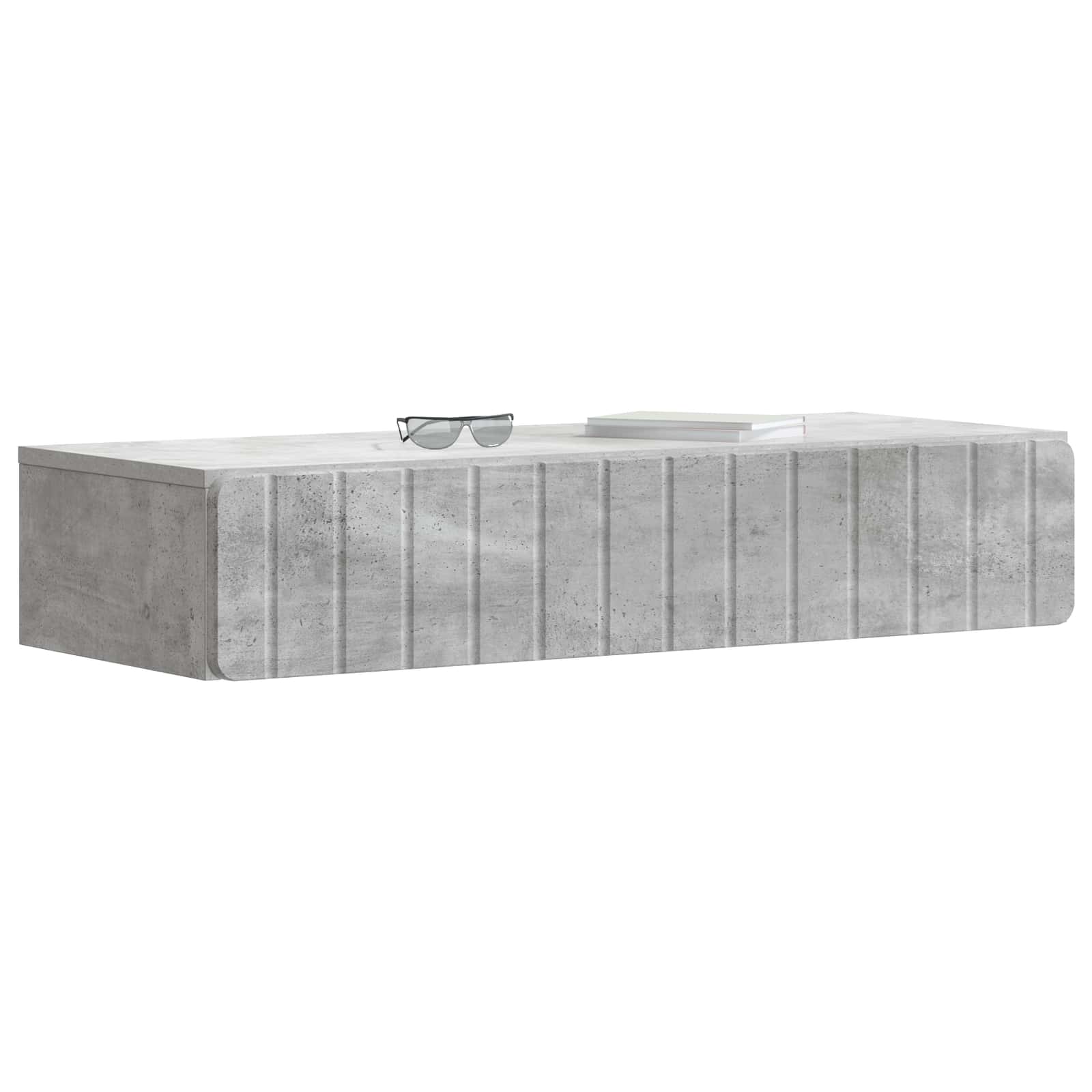 Table d'appoint murale Gris béton 87,5 x 34,5 x 17 cm - XIOS