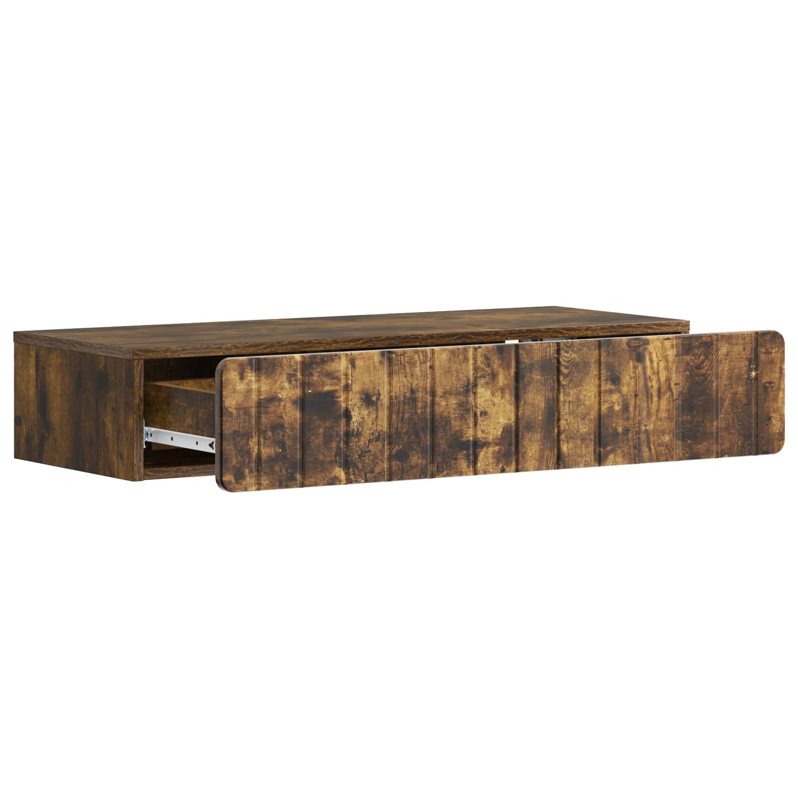 Table d'appoint murale Chêne fumé 87,5 x 34,5 x 17 cm - XIOS