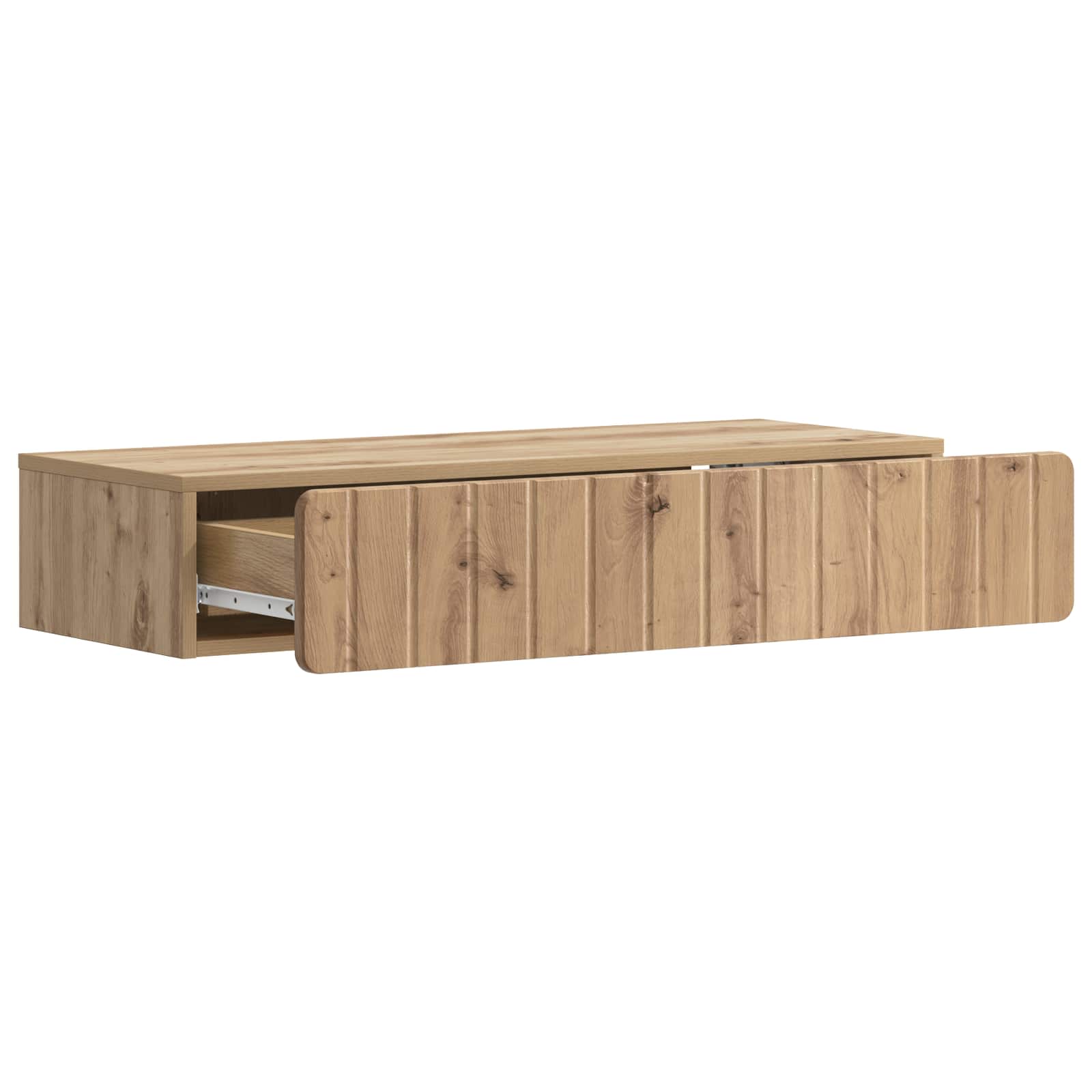 Table d'appoint murale Chêne artisanal 87,5 x 34,5 x 17 cm - XIOS