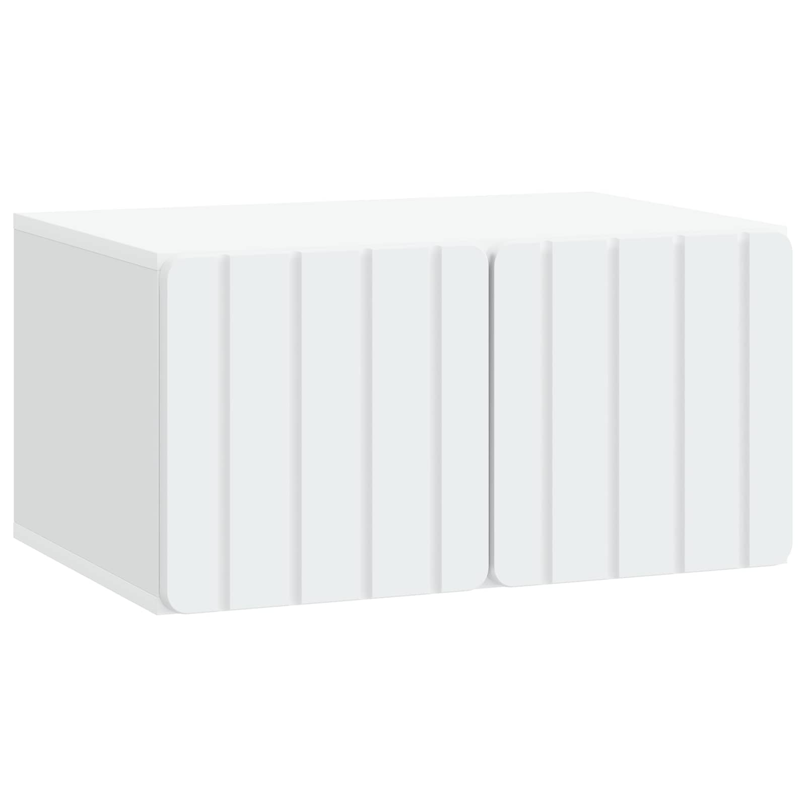 Meuble TV mural Blanc 59,5 x 41 x 30 cm Bois d'ingénierie - XIOS