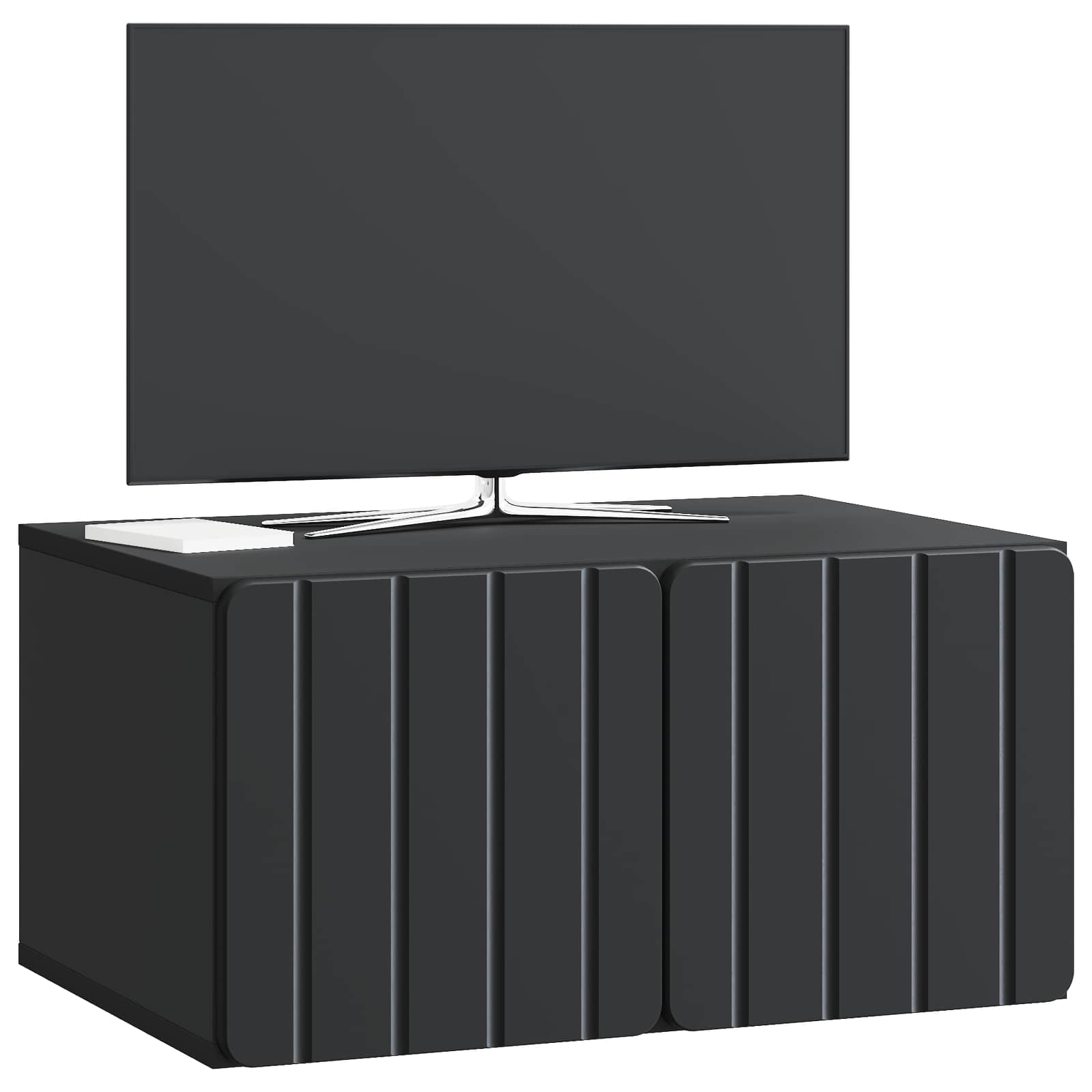 Meuble TV mural Noir 59,5 x 41 x 30 cm Bois d'ingénierie - XIOS