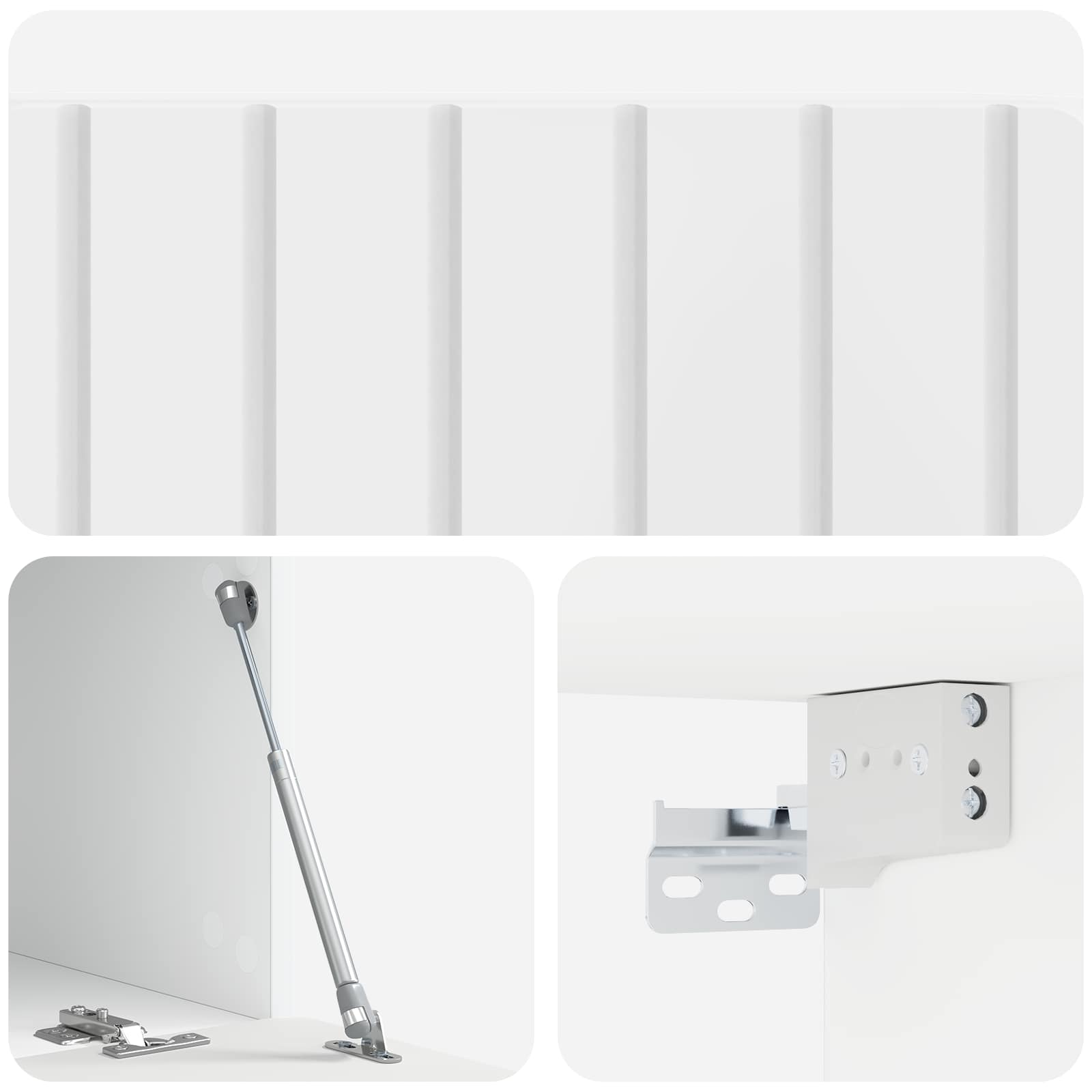 Meuble TV mural Montage mural Blanc brillant 78,5 x 41 x 30 cm - XIOS