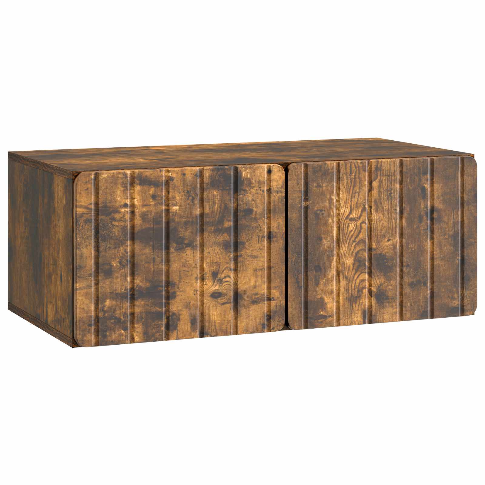 Meuble TV mural Chêne fumé 78,5 x 41 x 30 cm Bois d'ingénierie - XIOS