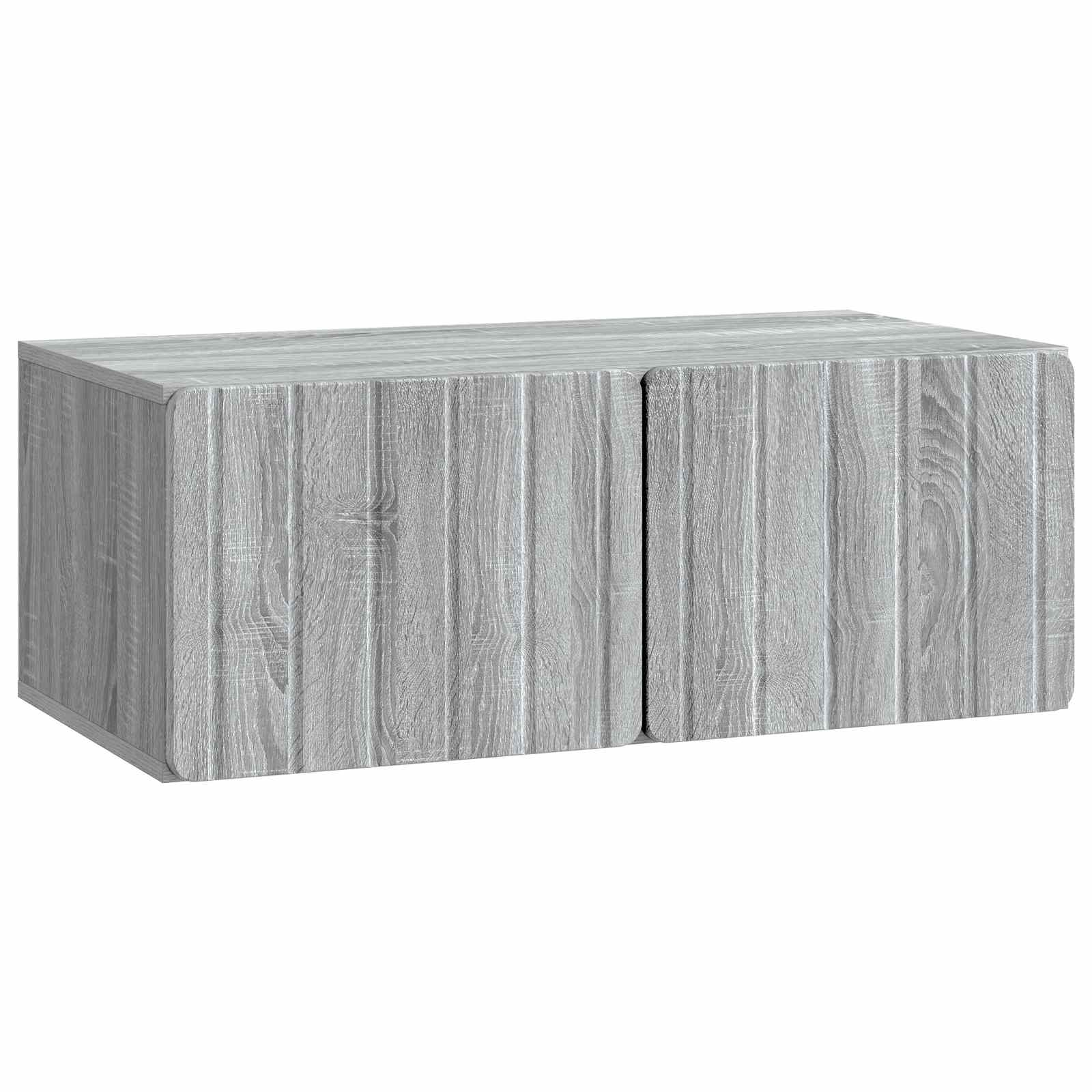 Meuble TV mural Sonoma gris 78,5 x 41 x 30 cm Bois d'ingénierie - XIOS