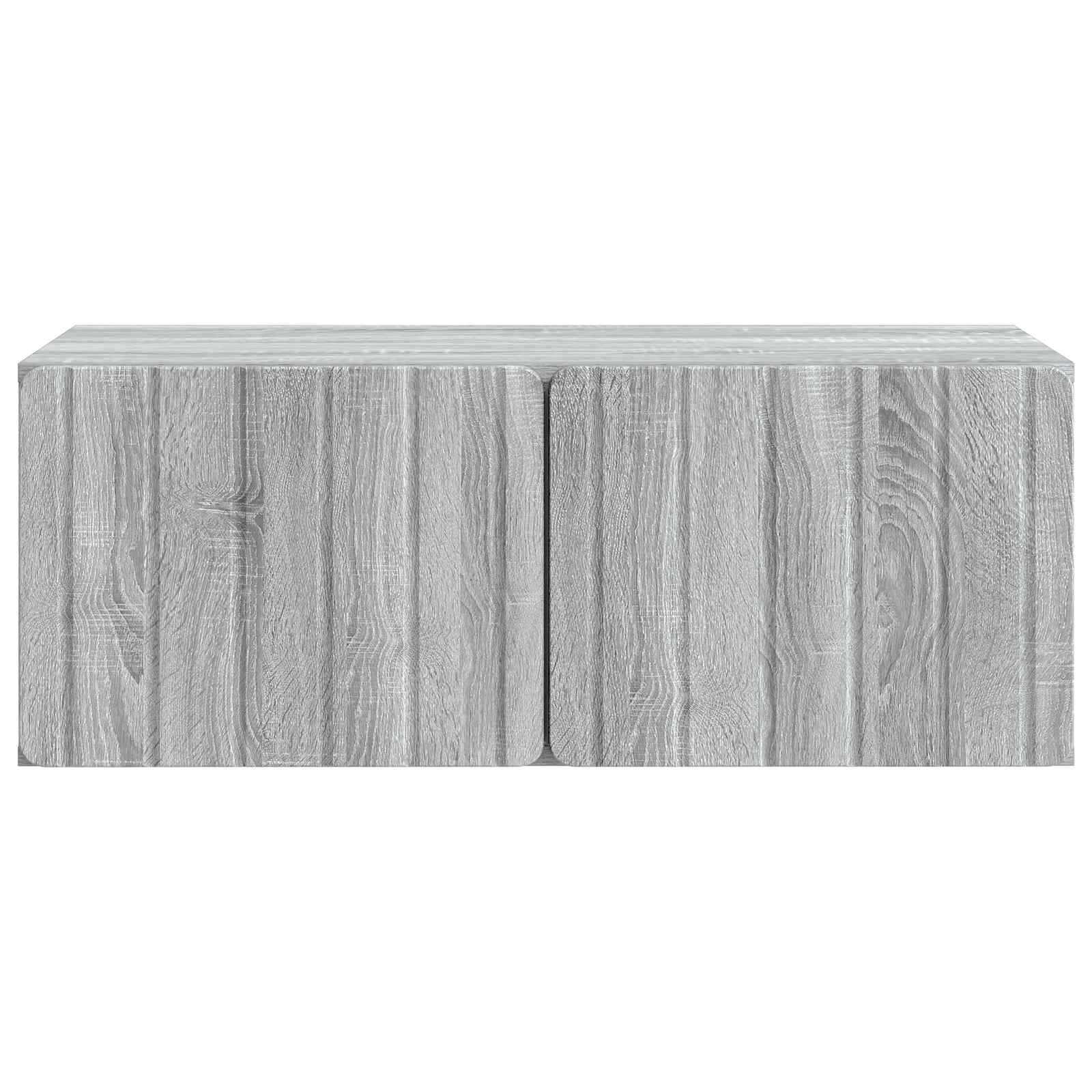 Meuble TV mural Sonoma gris 78,5 x 41 x 30 cm Bois d'ingénierie - XIOS