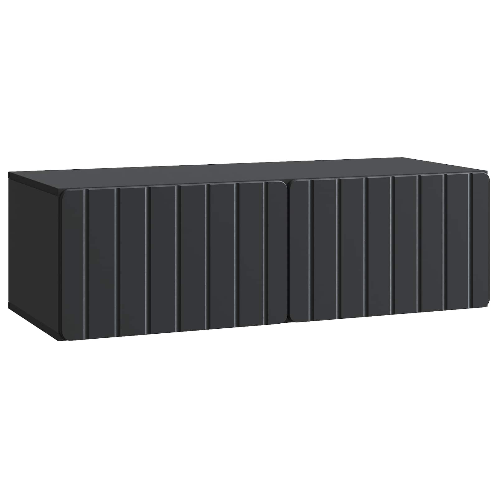 Meuble TV mural Noir 98 x 41 x 30 cm Bois d'ingénierie - XIOS