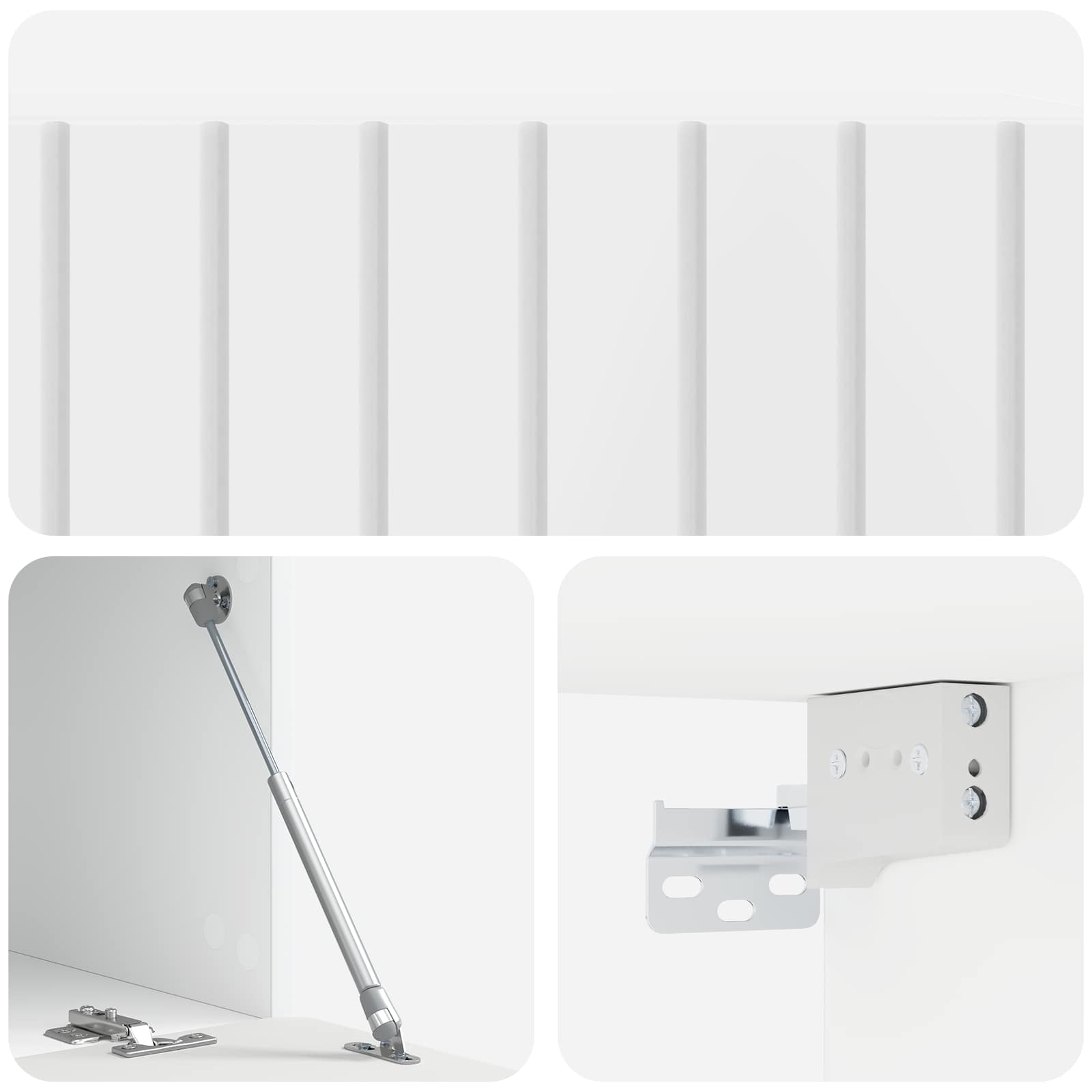 Meuble TV mural Montage mural Blanc brillant 98 x 41 x 30 cm - XIOS