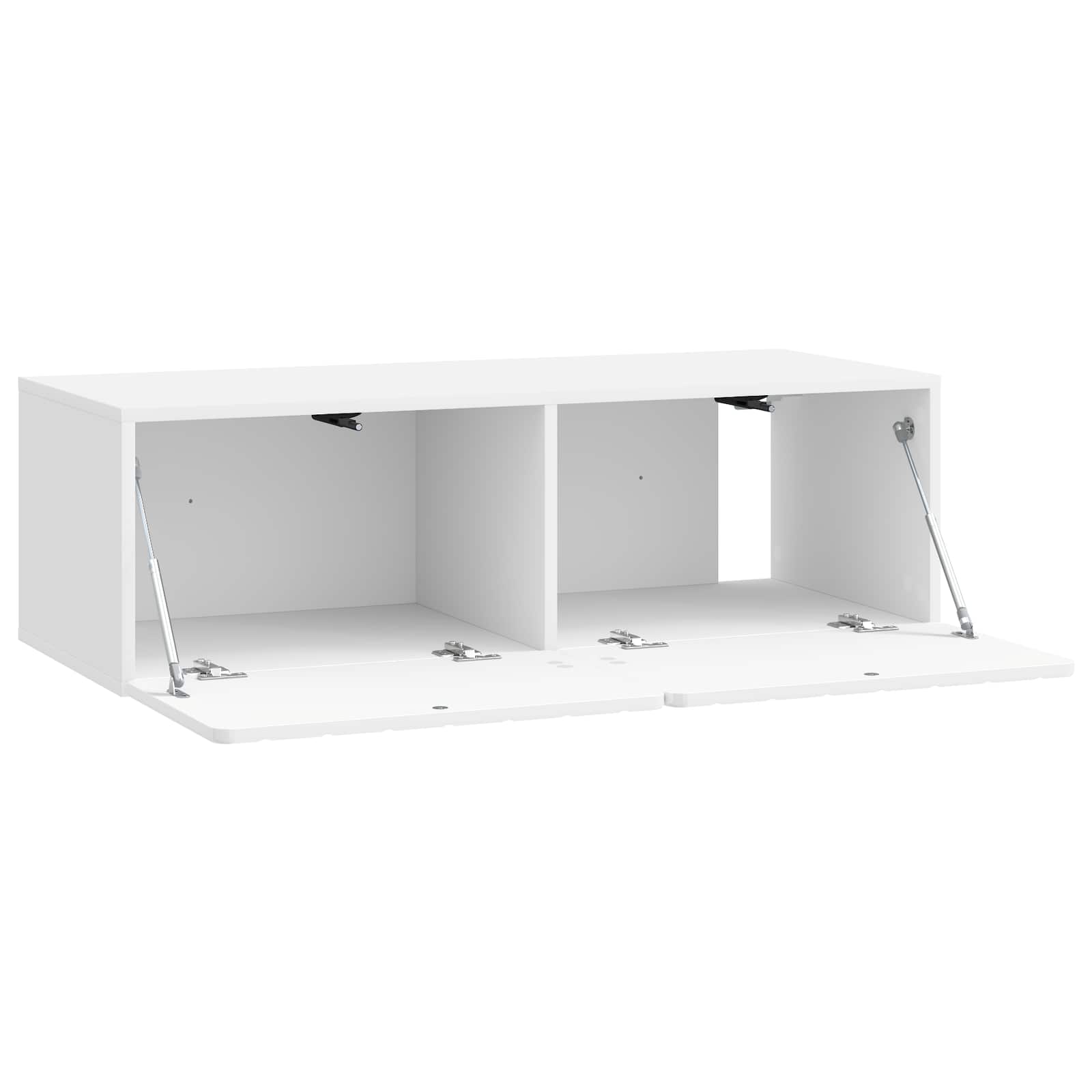 Meuble TV mural Montage mural Blanc brillant 98 x 41 x 30 cm - XIOS