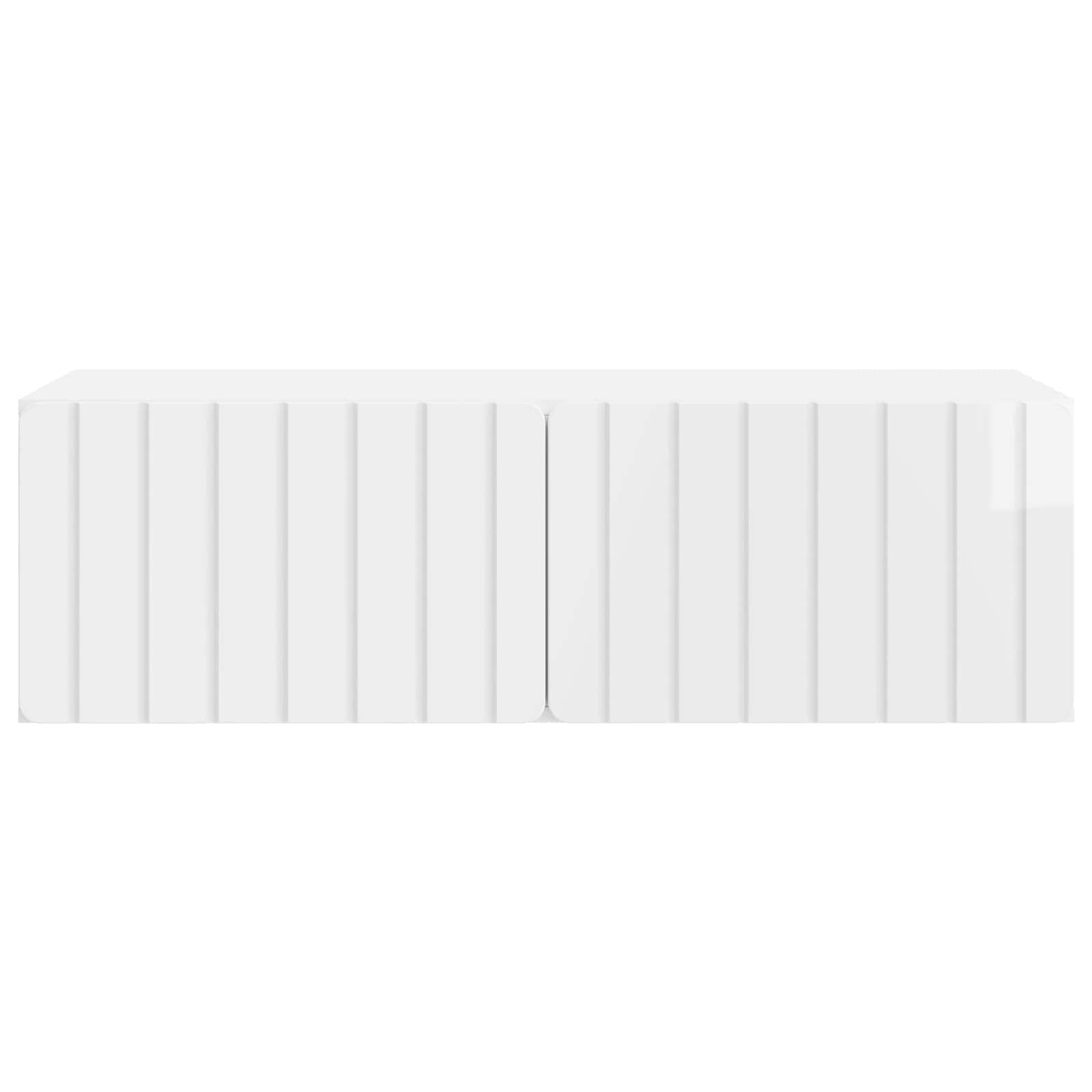 Meuble TV mural Montage mural Blanc brillant 98 x 41 x 30 cm - XIOS