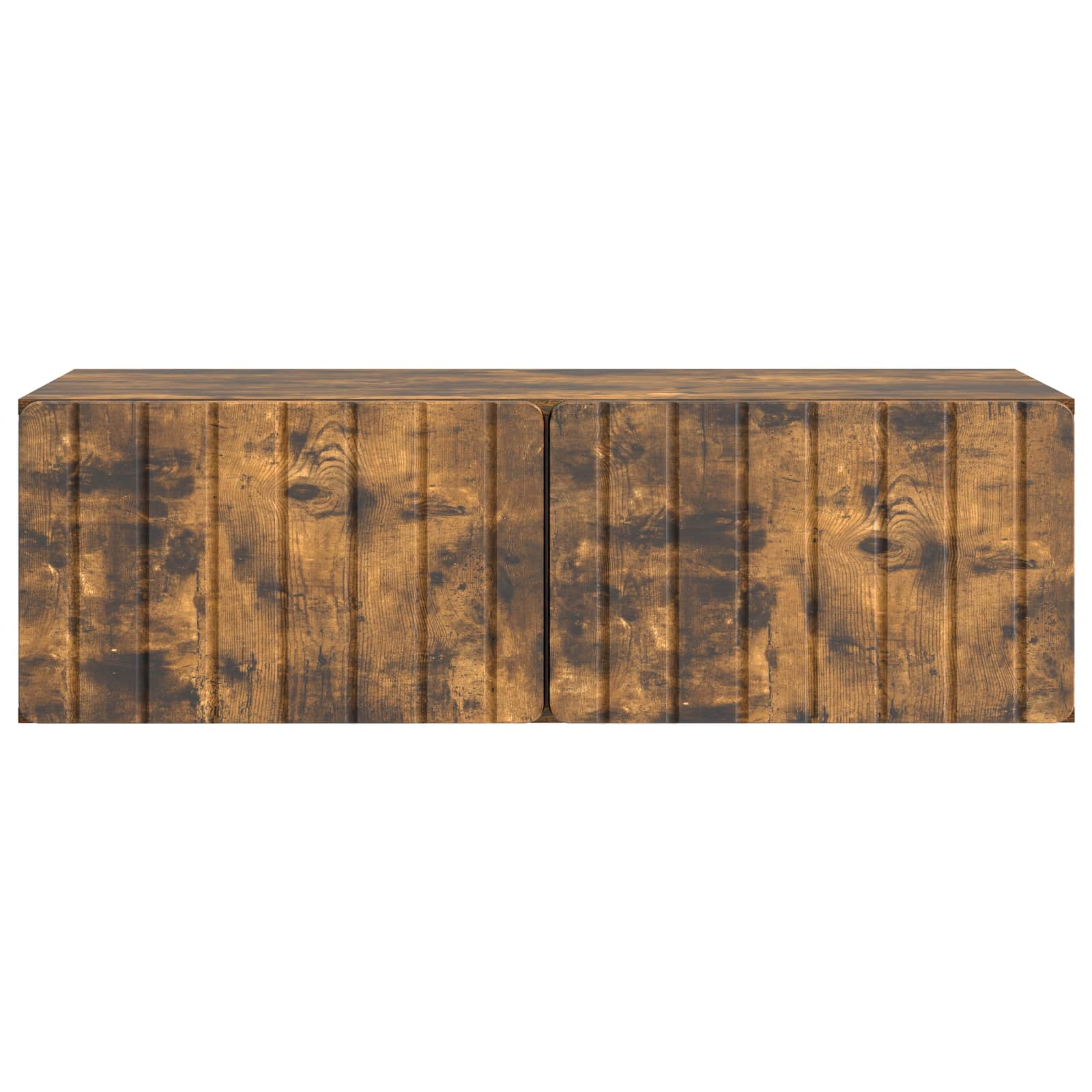 Meuble TV mural Chêne fumé 98 x 41 x 30 cm Bois d'ingénierie - XIOS