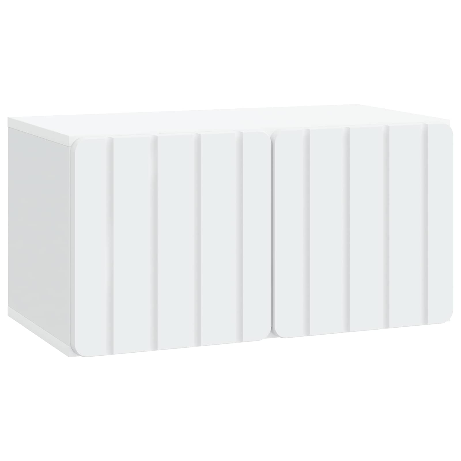 Meuble TV mural 59,5 x 31 x 30 cm Blanc Bois d'ingénierie - XIOS