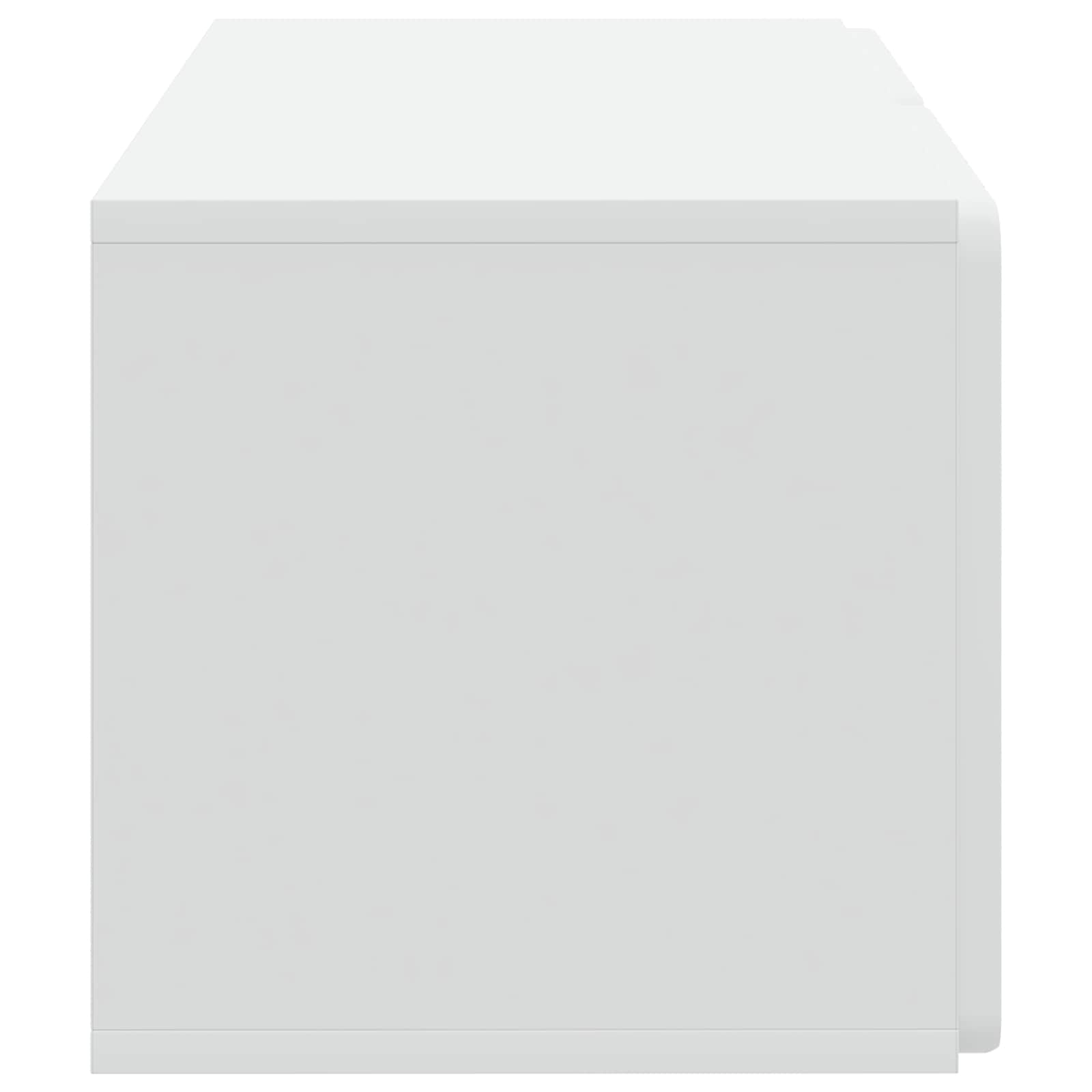 Meuble TV mural 59,5 x 31 x 30 cm Blanc Bois d'ingénierie - XIOS