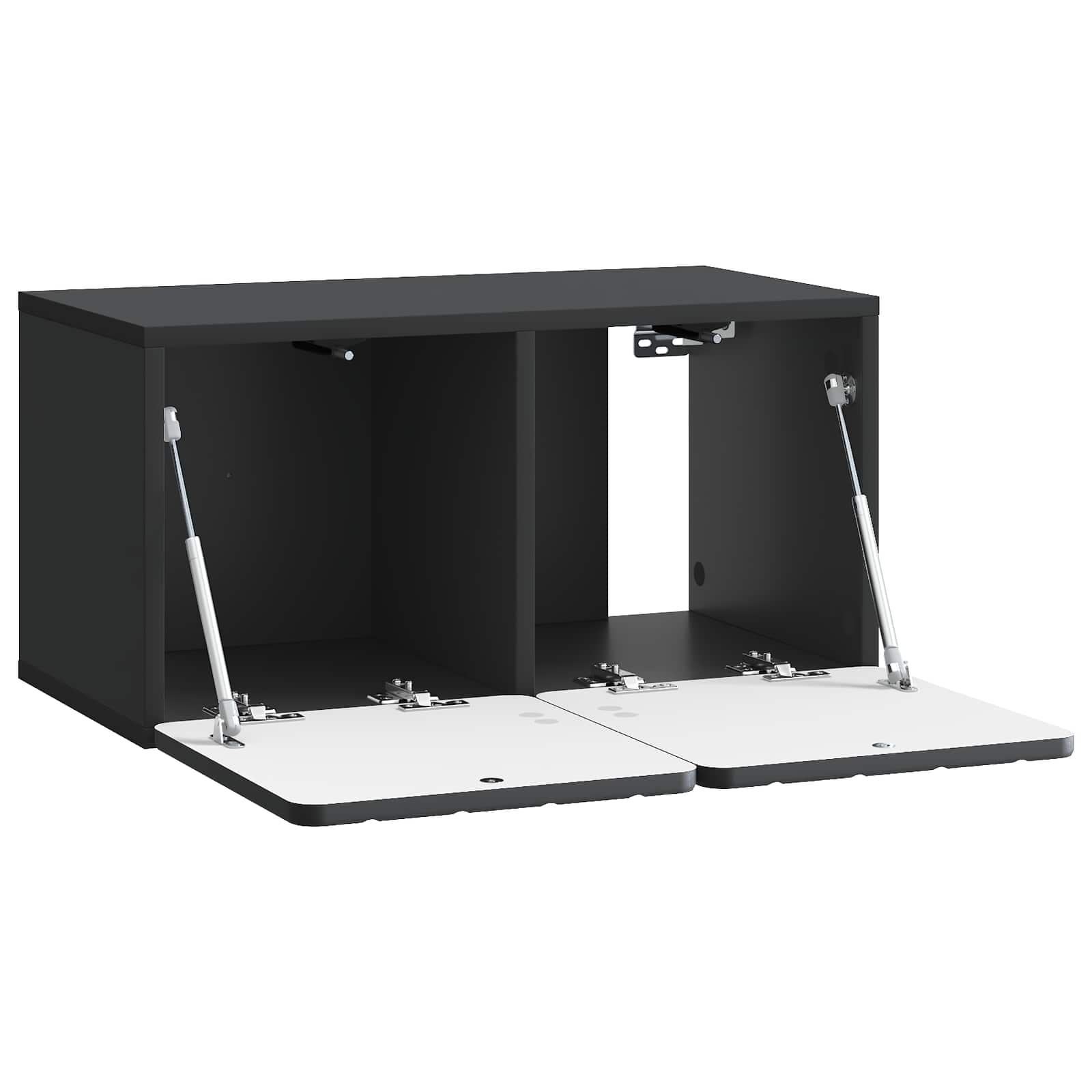 Meuble TV mural 59,5 x 31 x 30 cm Noir Bois d'ingénierie - XIOS
