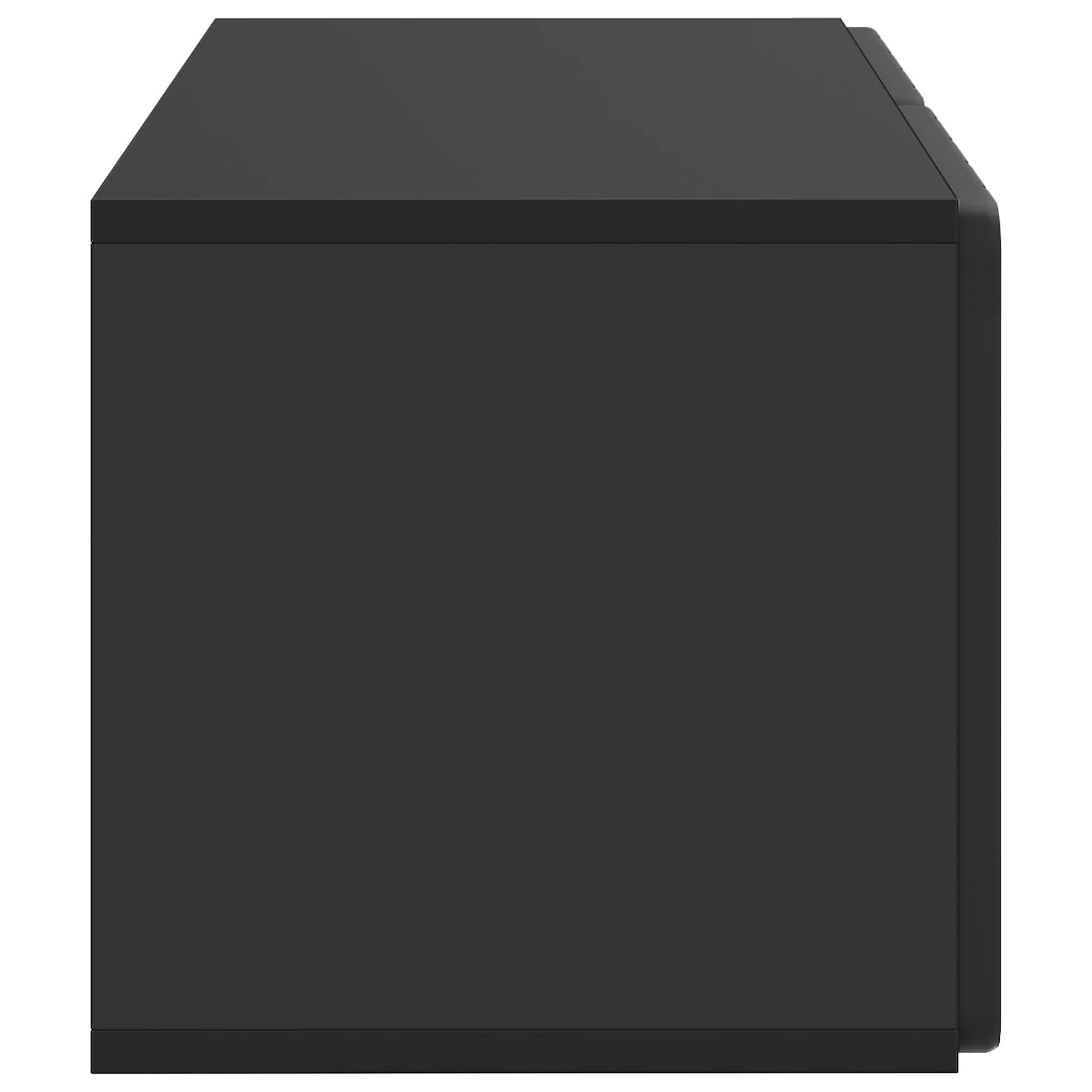 Meuble TV mural 59,5 x 31 x 30 cm Noir Bois d'ingénierie - XIOS