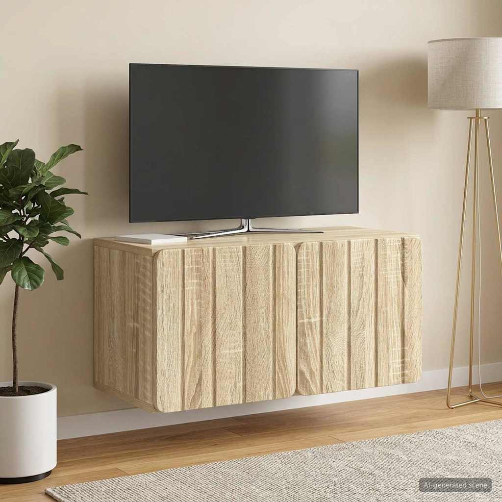 Meuble TV mural 59,5 x 31 x 30 cm Chêne Sonoma - XIOS