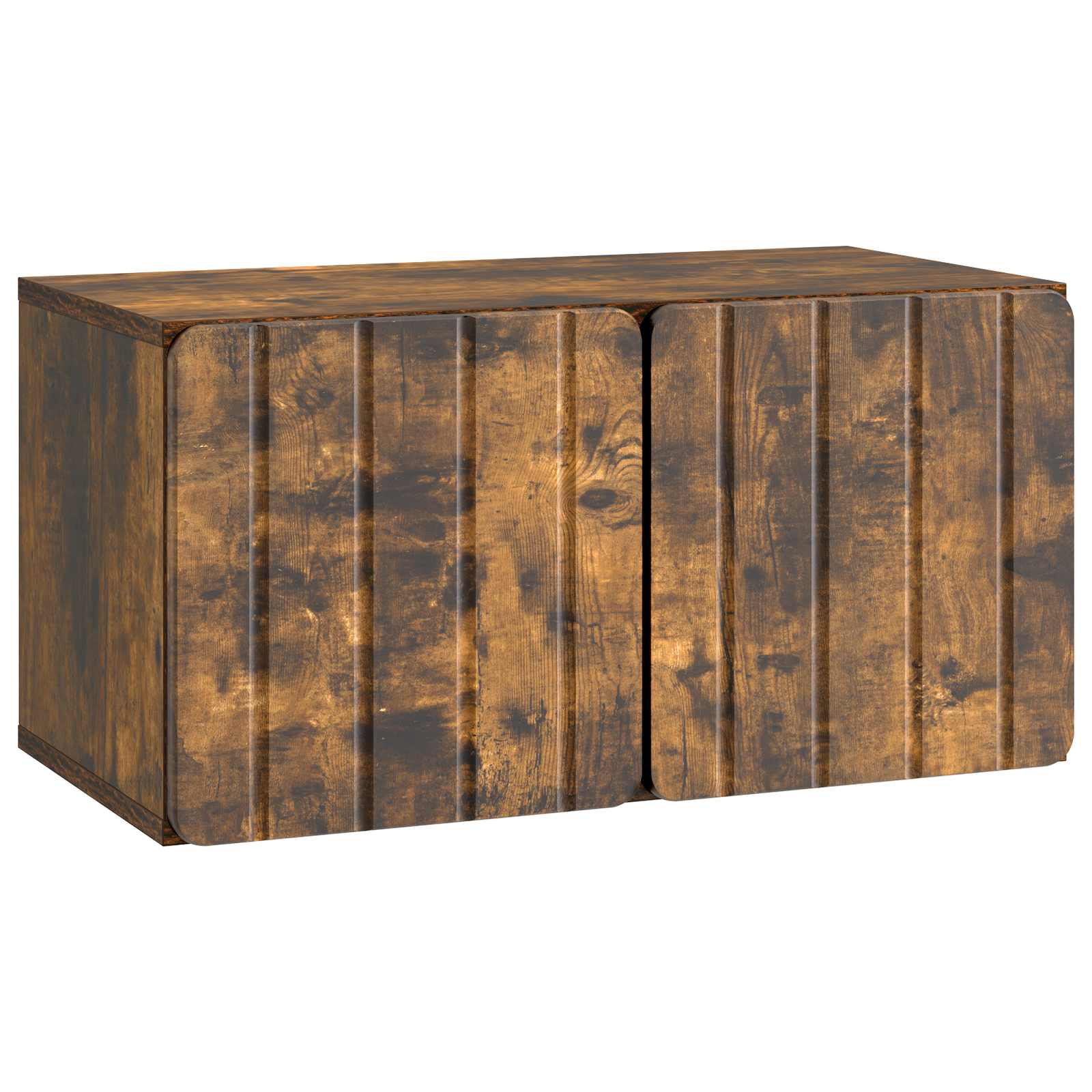 Meuble TV mural 59,5 x 31 x 30 cm Chêne fumé Bois d'ingénierie - XIOS