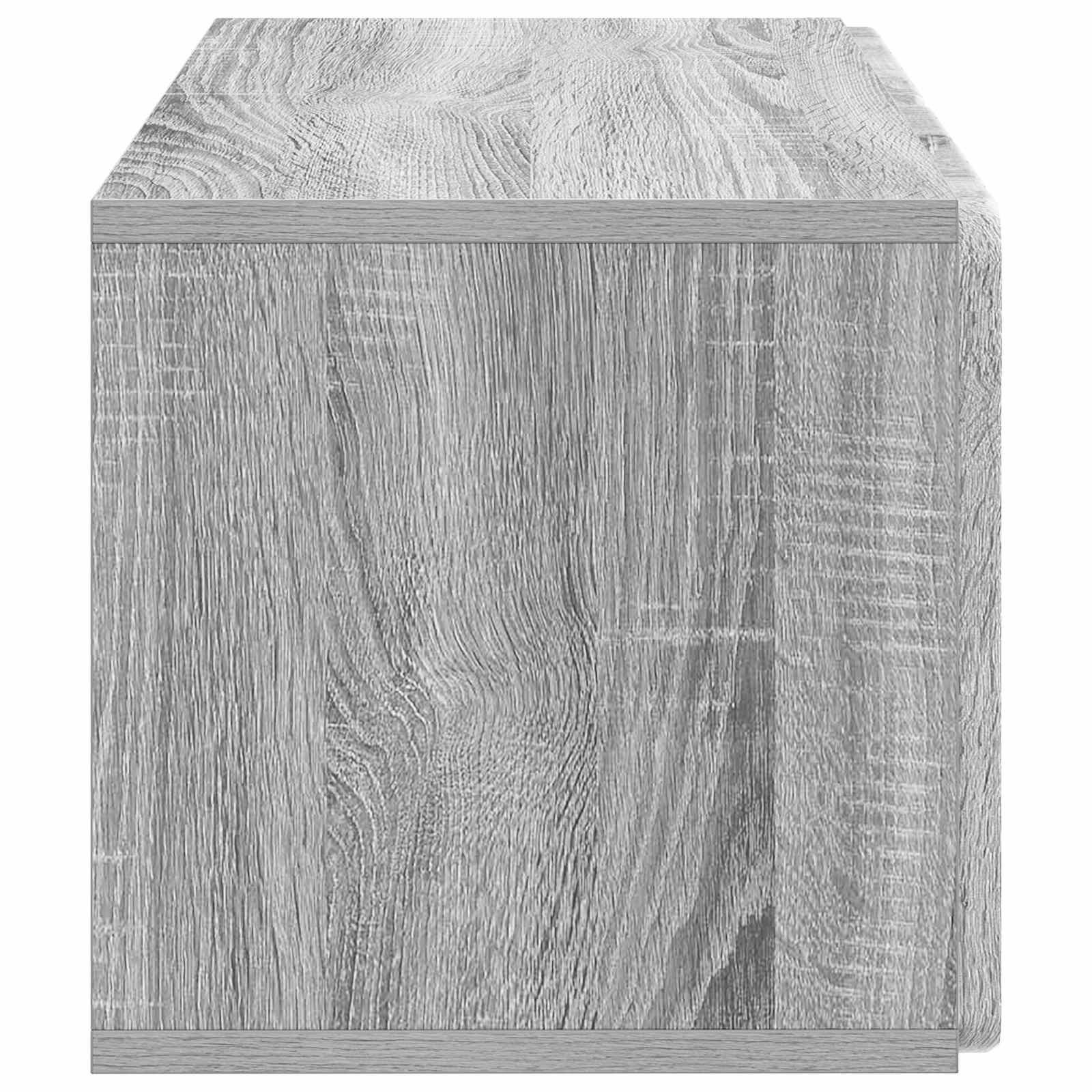 Meuble TV mural 59,5 x 31 x 30 cm Sonoma gris Bois d'ingénierie - XIOS
