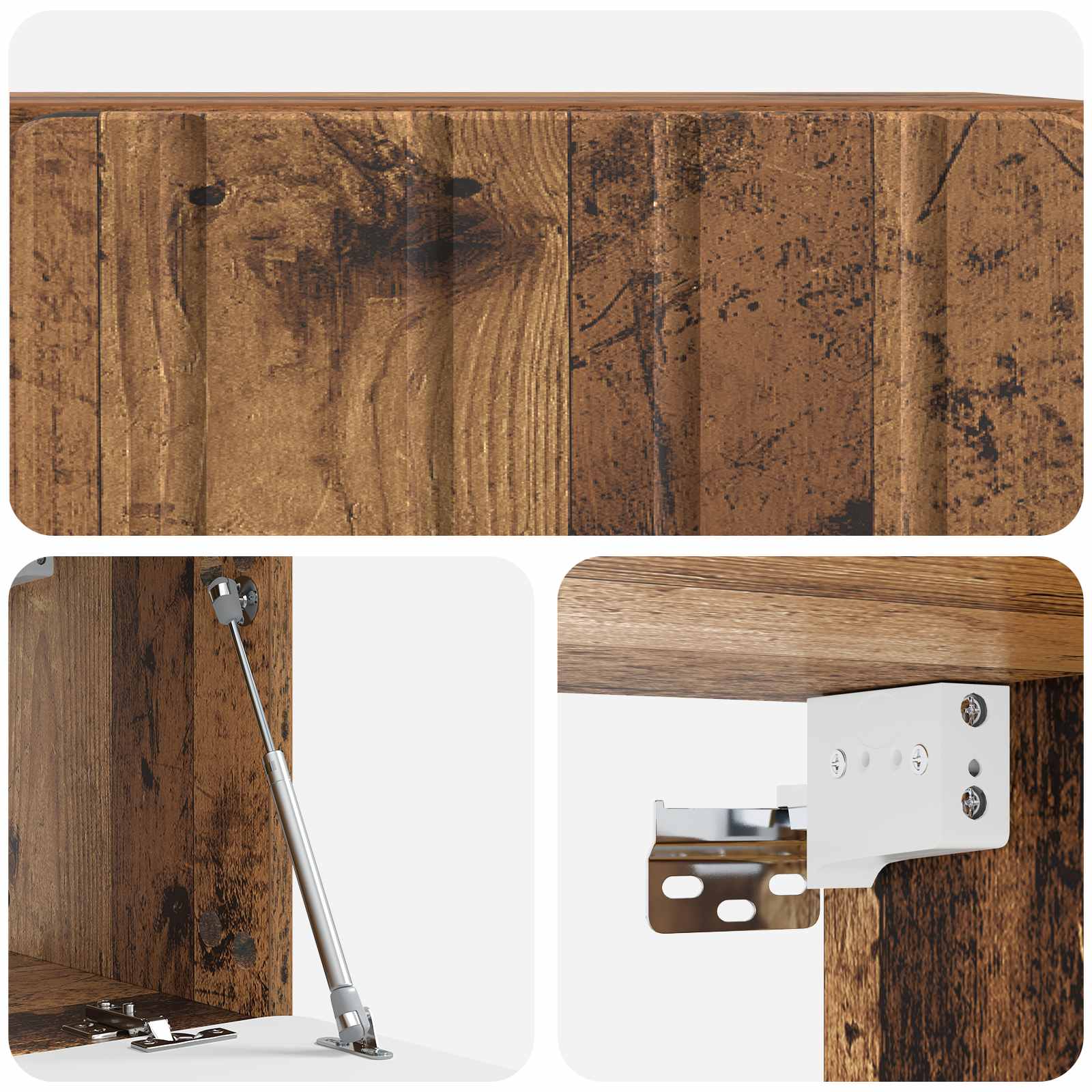 Meuble TV mural 59,5 x 31 x 30 cm Bois ancien Bois d'ingénierie - XIOS